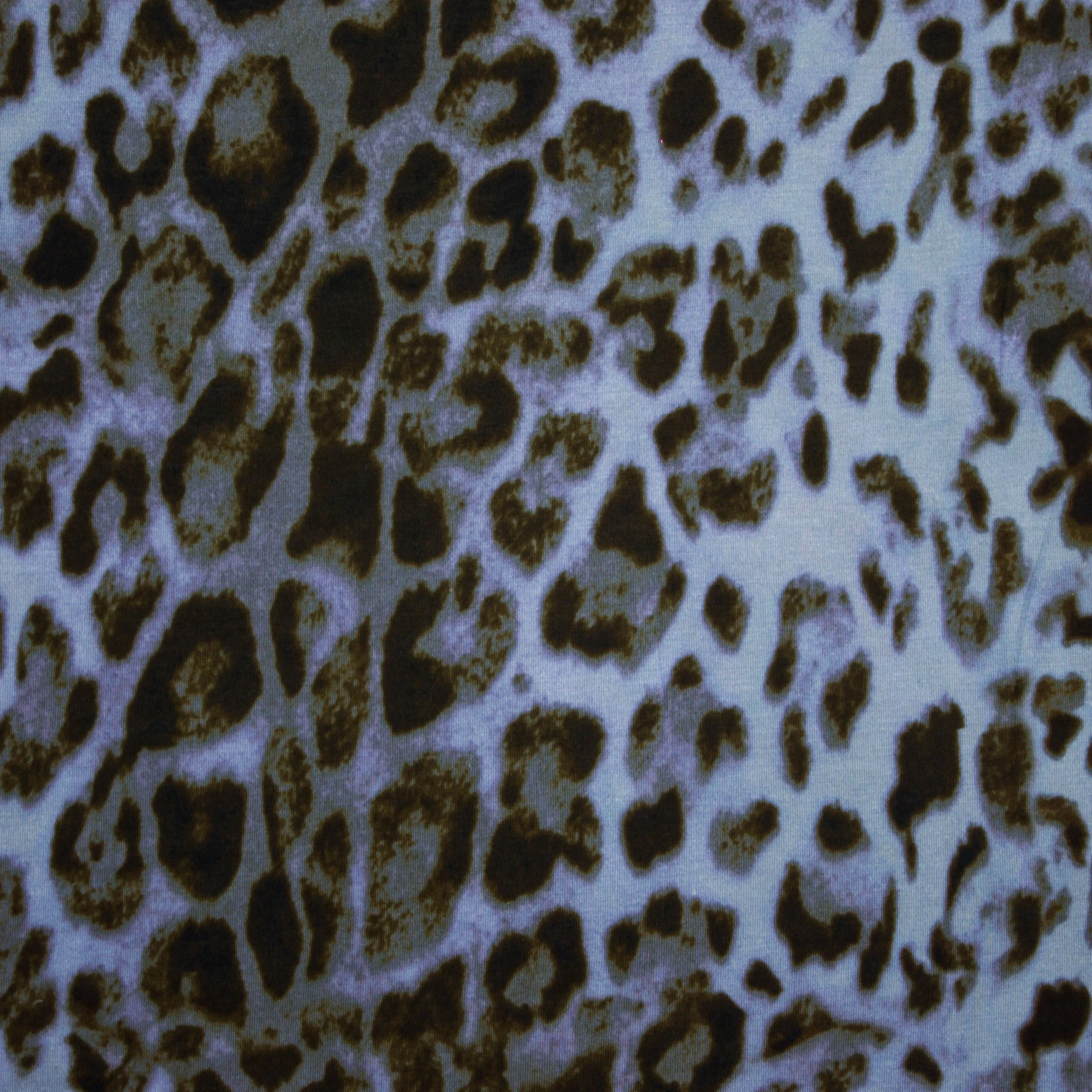 Viscose licht elastisch lichtpaars met luipaardprint