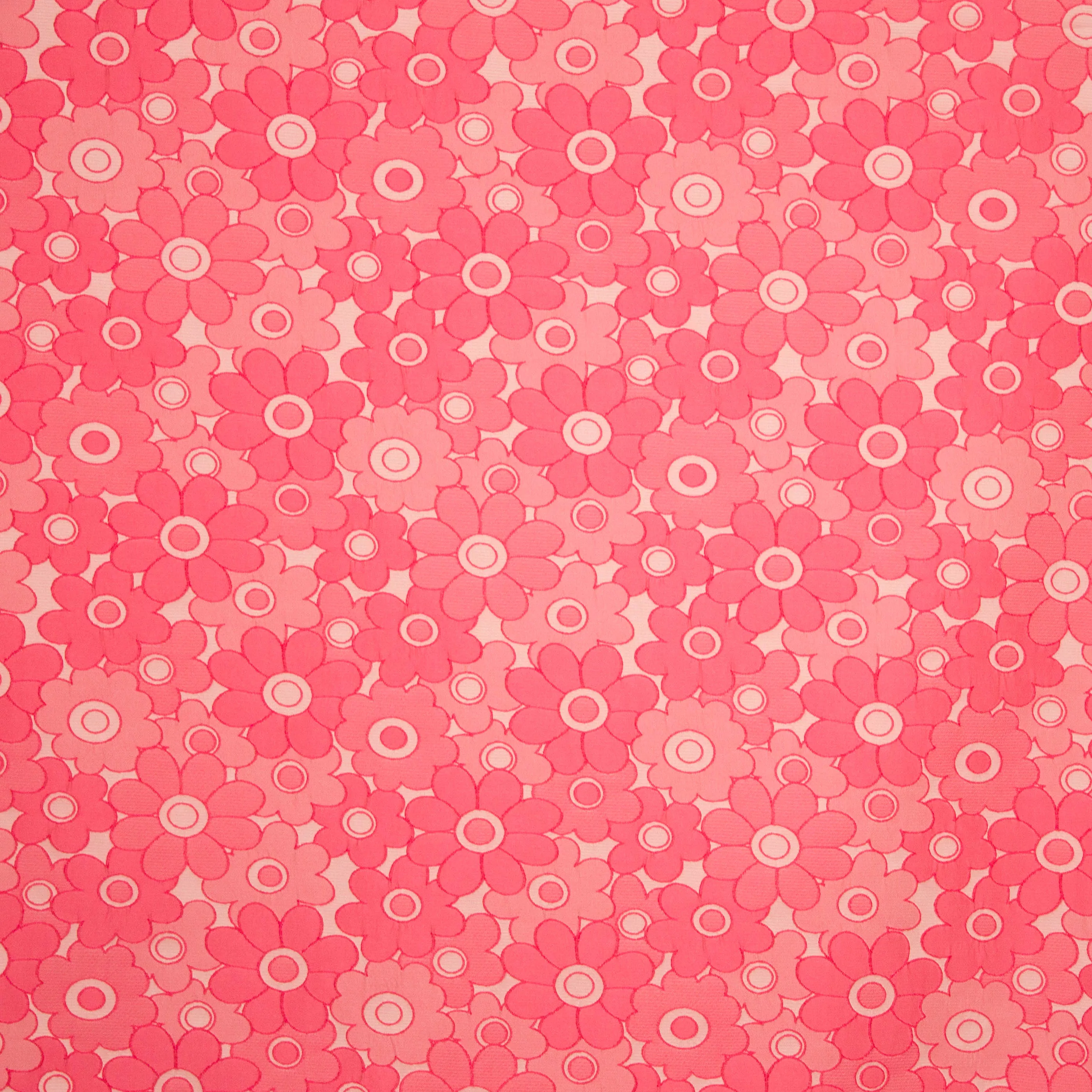 Jacquard roze bloemen motief