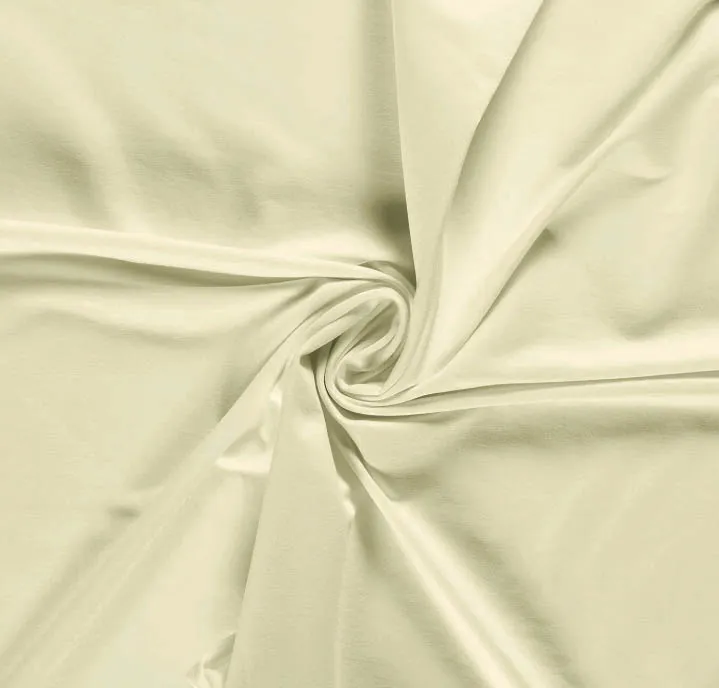 Gebrushte sweaterstof vanille