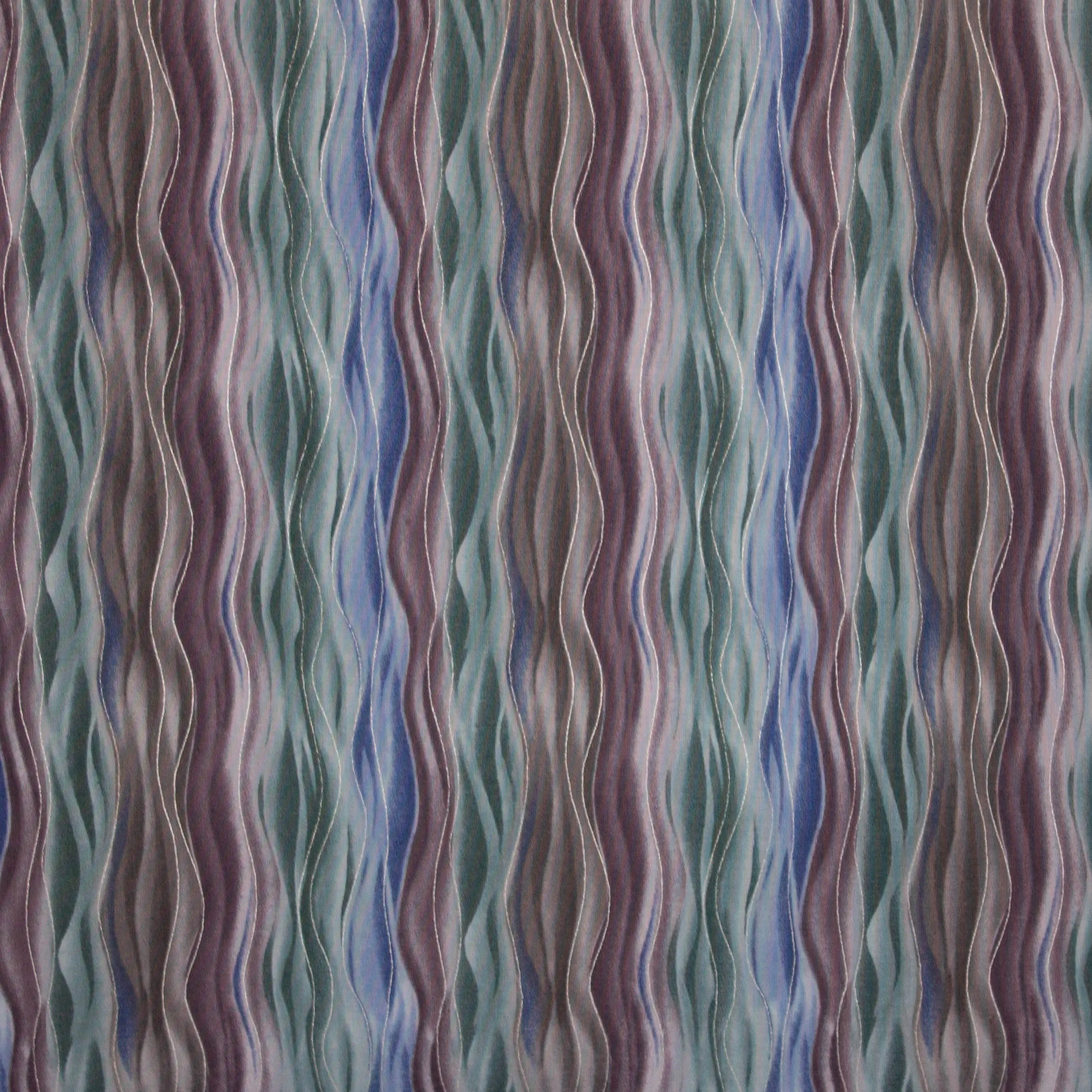 Katoen abstracte golven print
