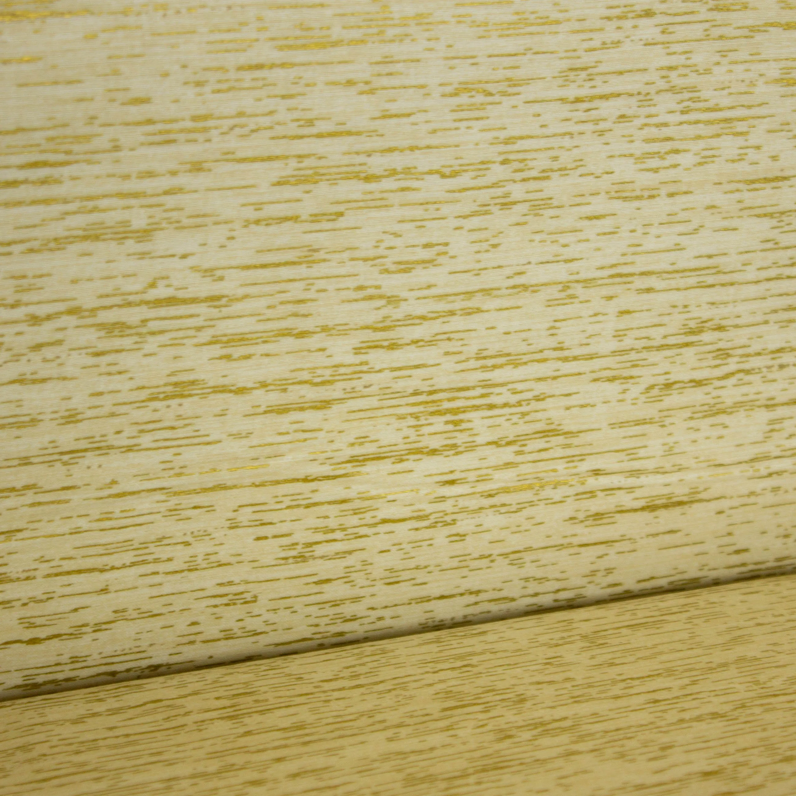 Katoen beige met gouden strepen