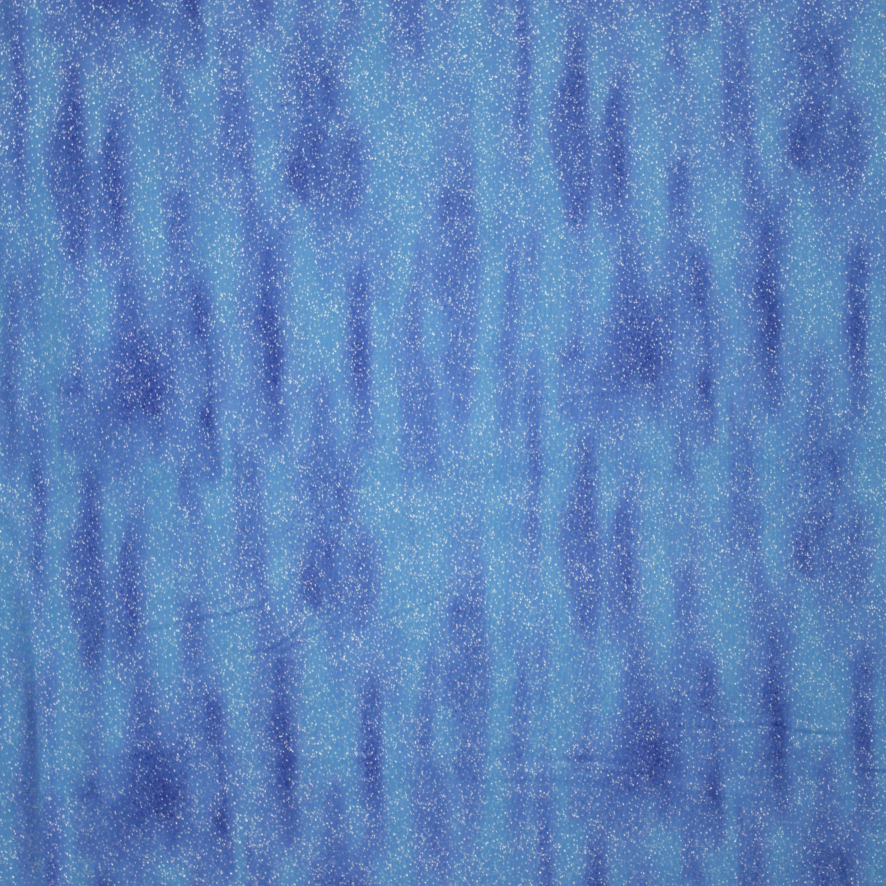 Katoen blauw met glitters