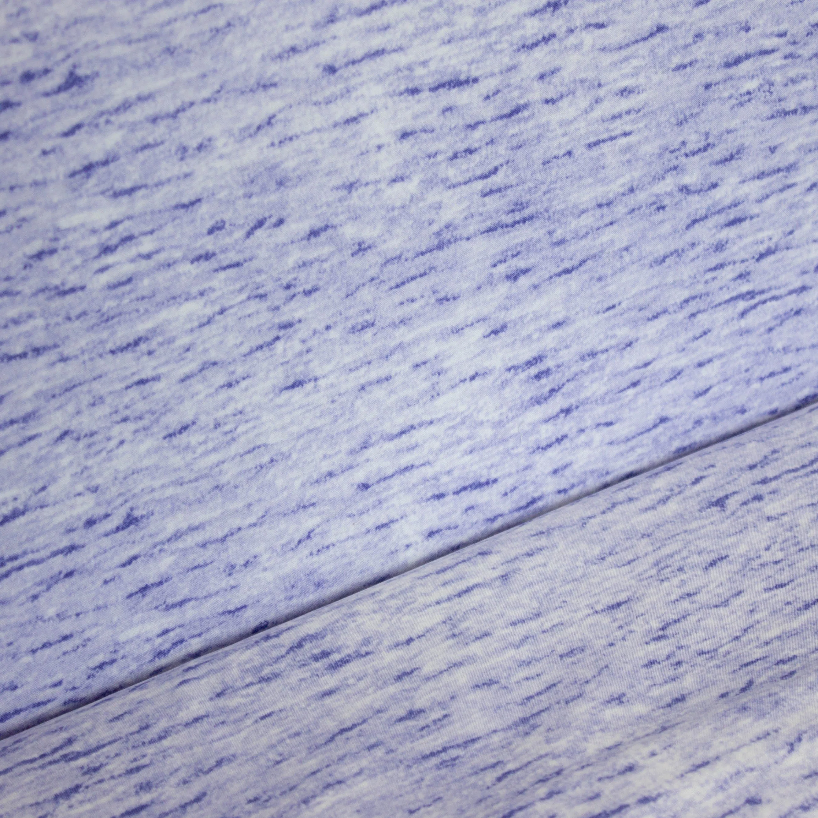 Katoen met blauwe print