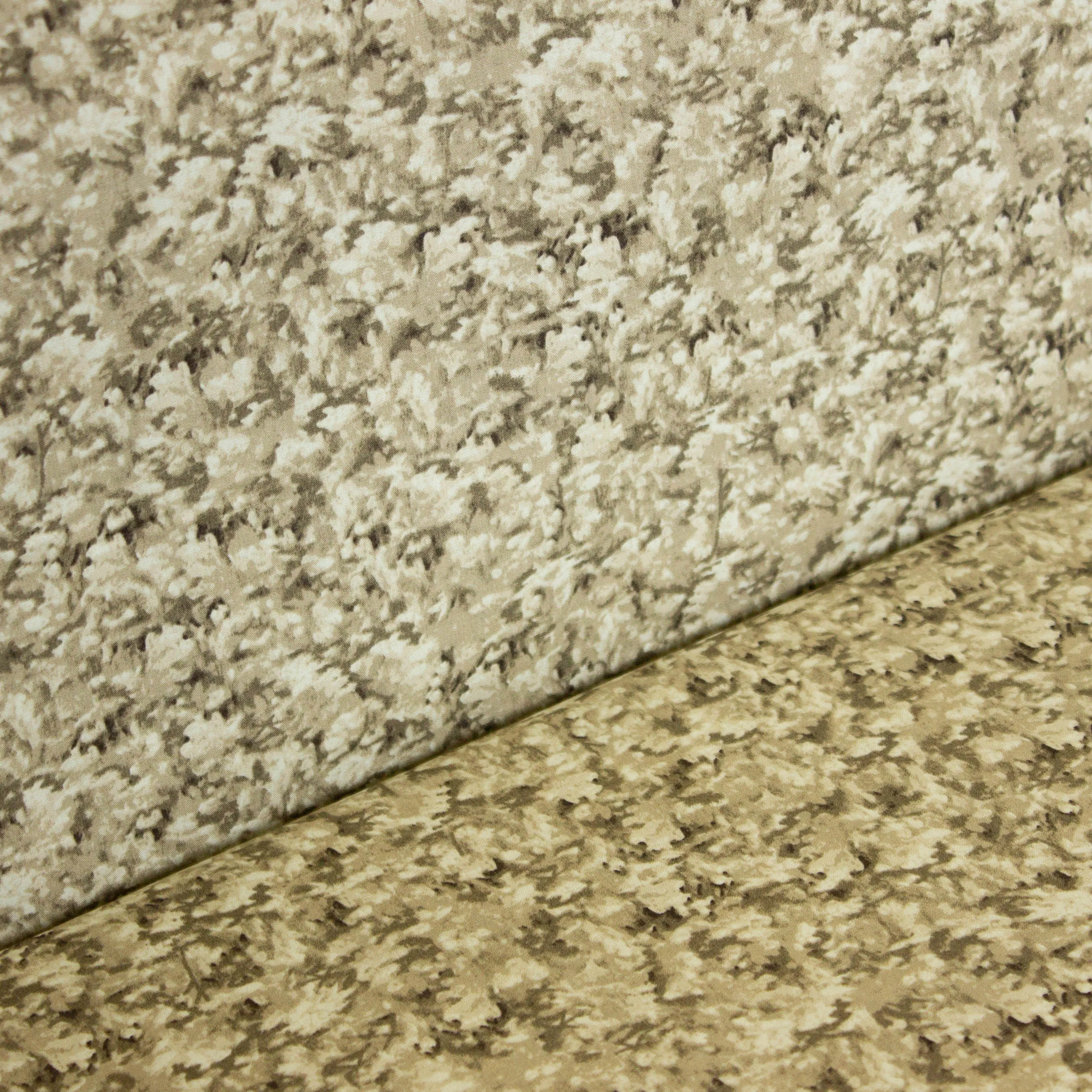 Katoen met beige print