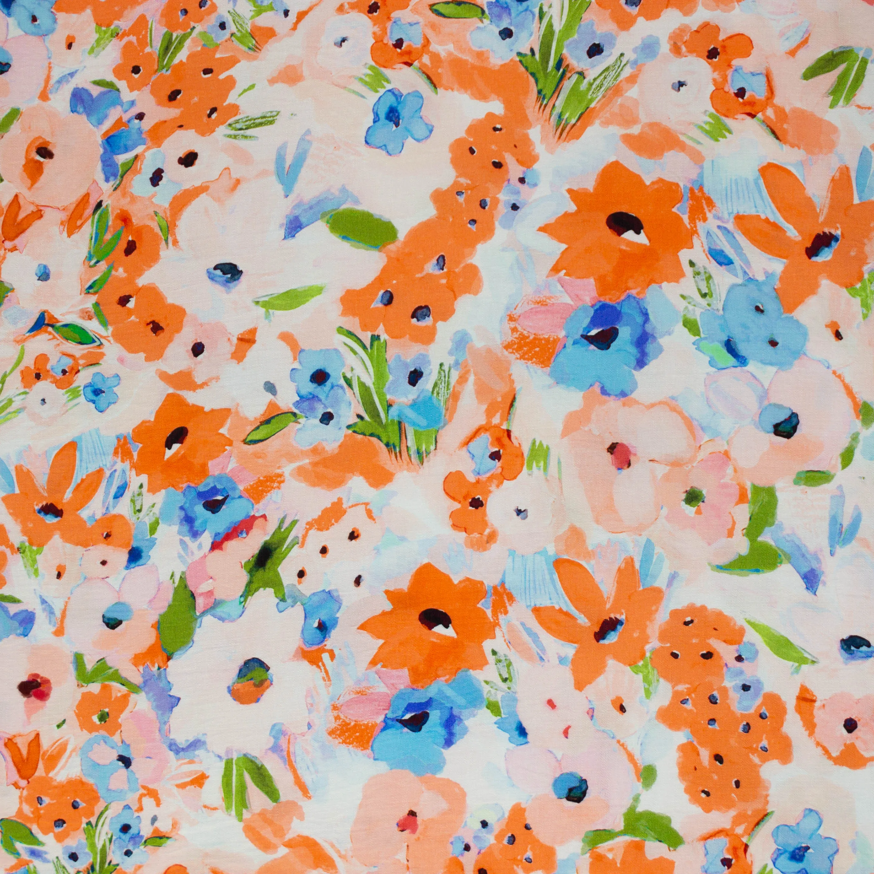 Viscose crêpe met bloemen - Knipmode