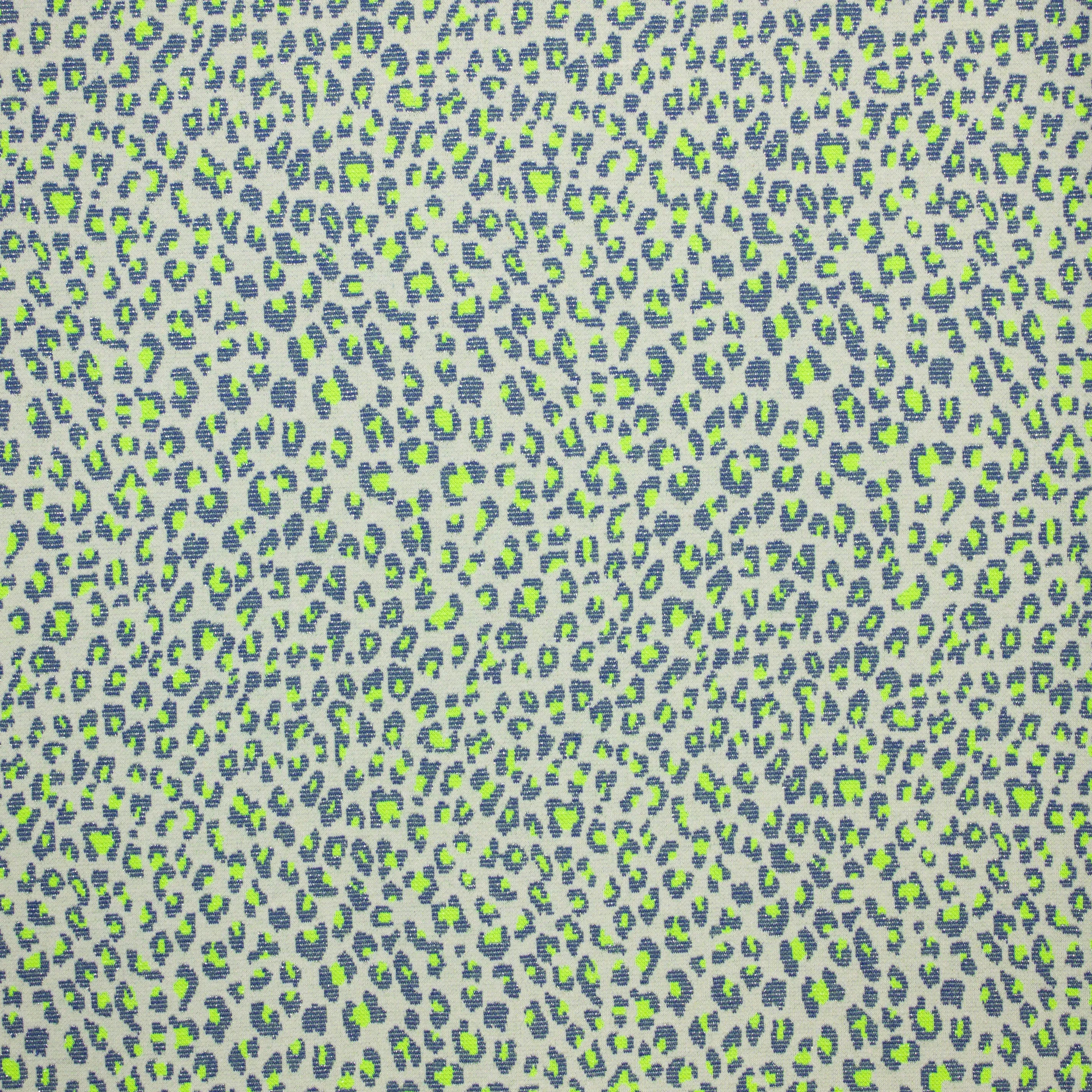 Tricot jacquard met luipaard print met glinstering