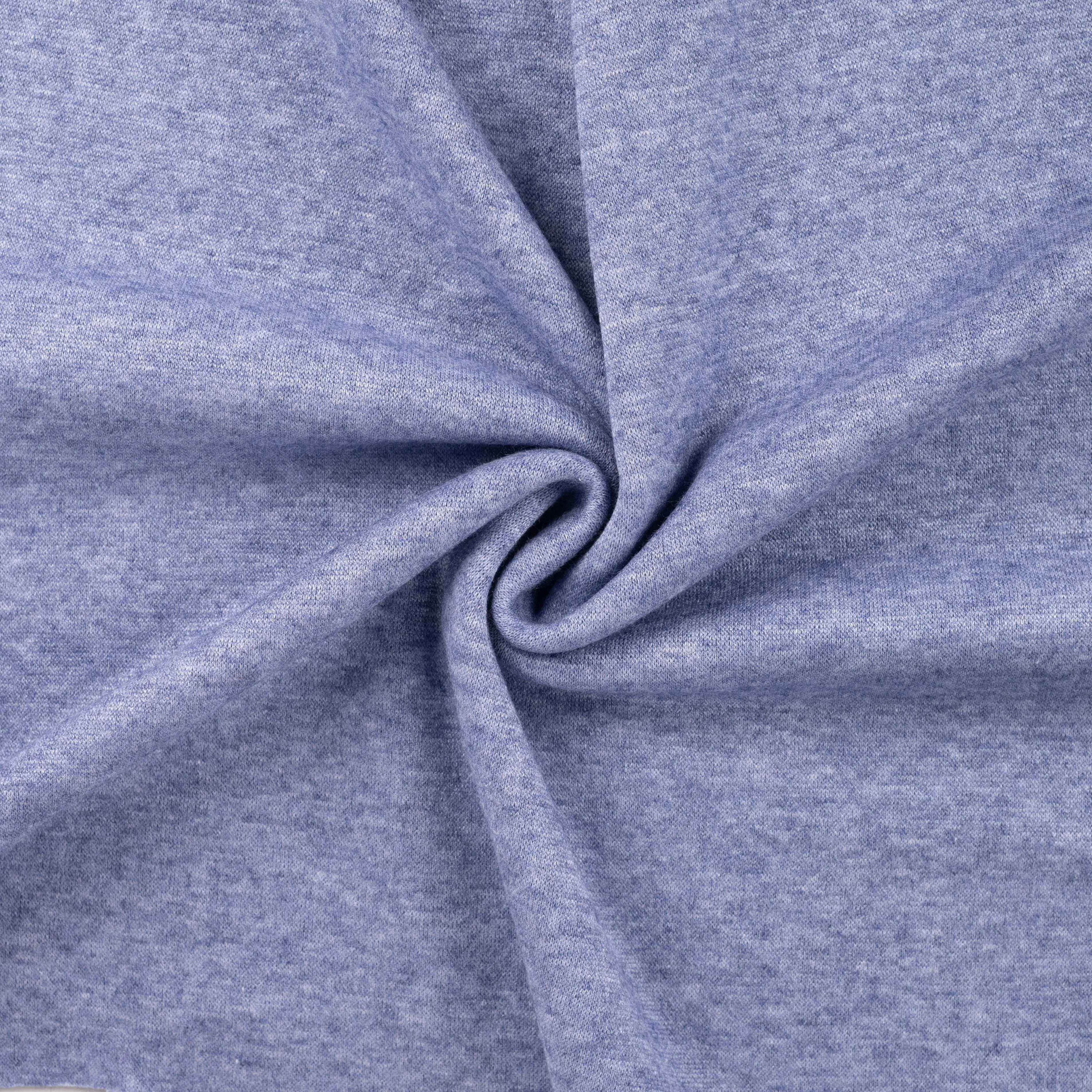 Zachte rayon brei royal blauw gemêleerd
