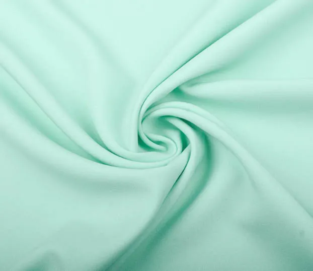 Stretch crêpe turquoise blauw - Lorré