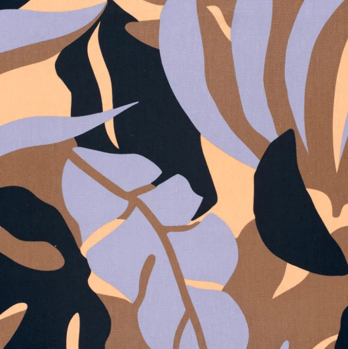 Geweven viscose linnen abstract patroon