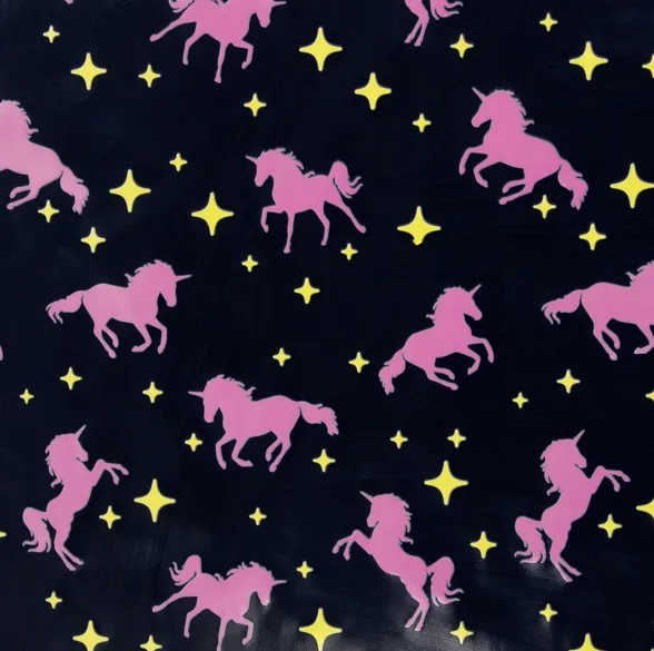 Regenstof unicorn - verandert van kleur bij vocht