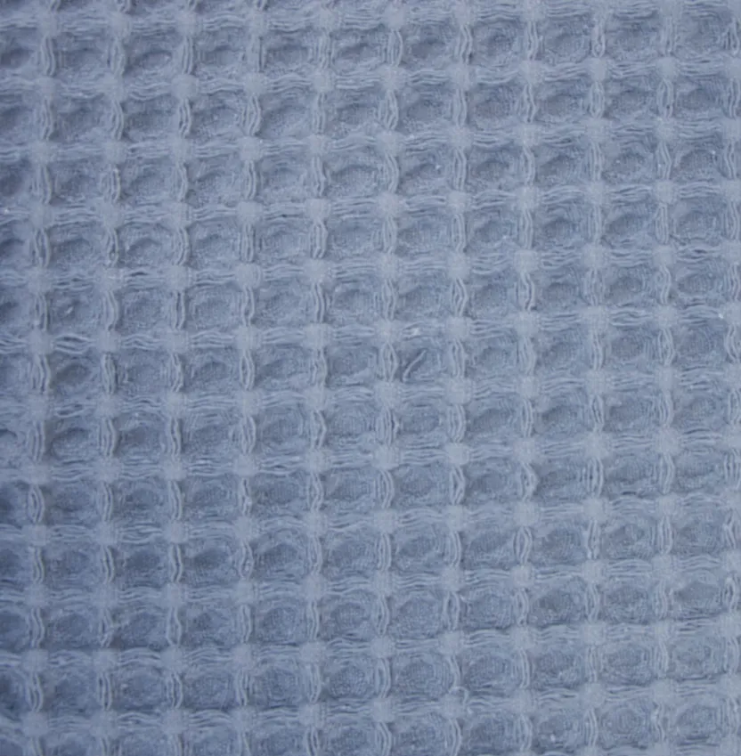 Wafelstof katoen oud blauw  -  Katia
