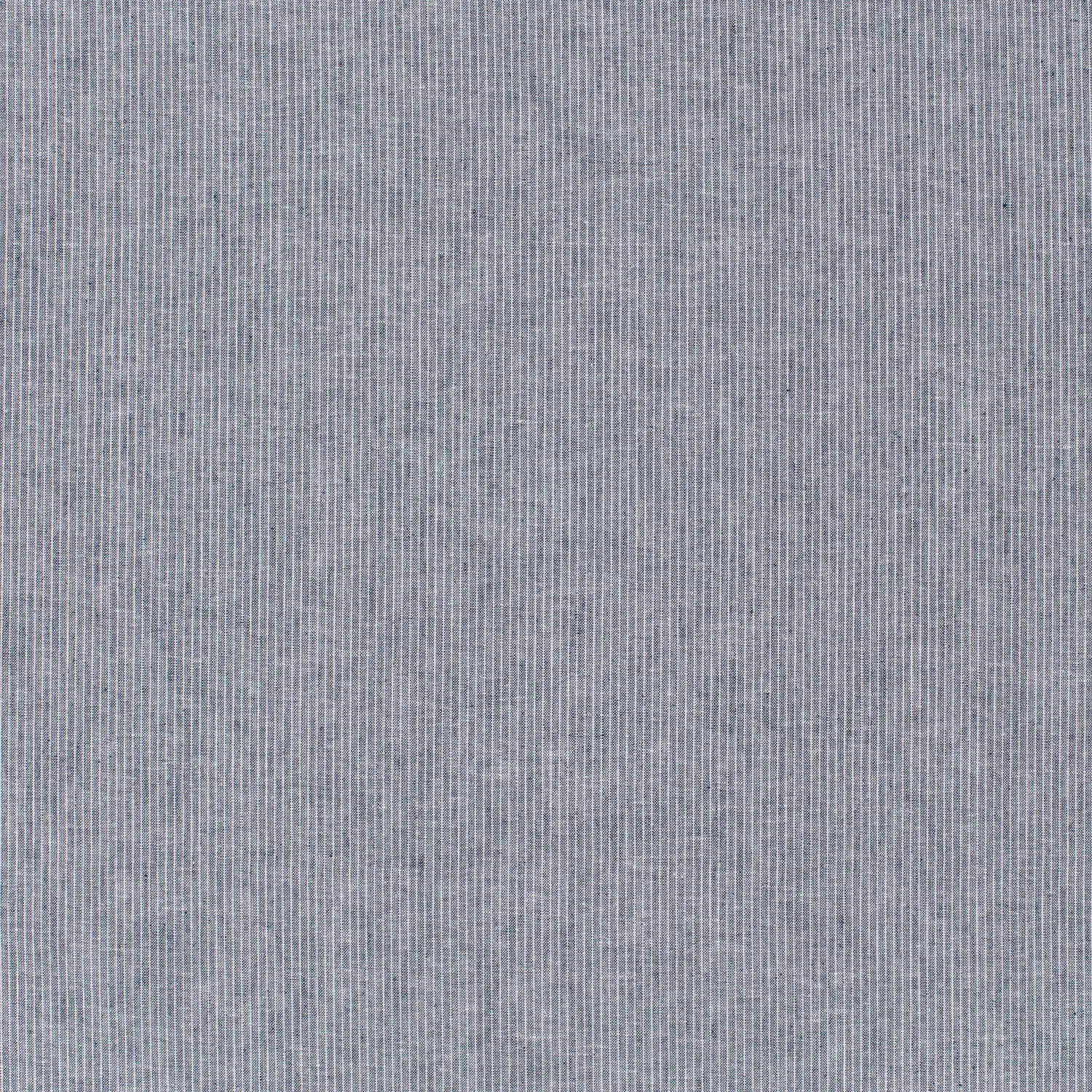 Chambré stof melange jeansblauw gestreept