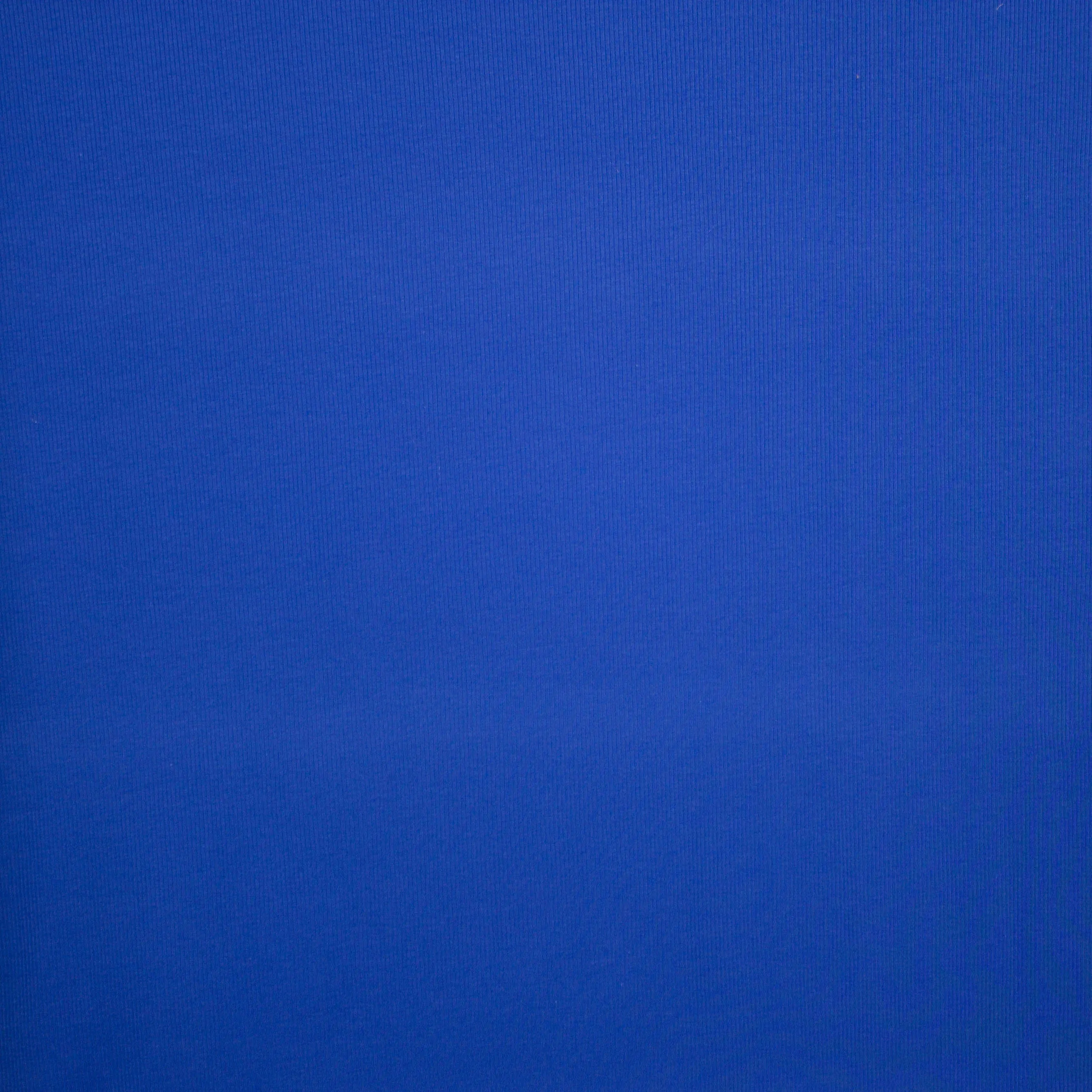 Geribde jersey blauw