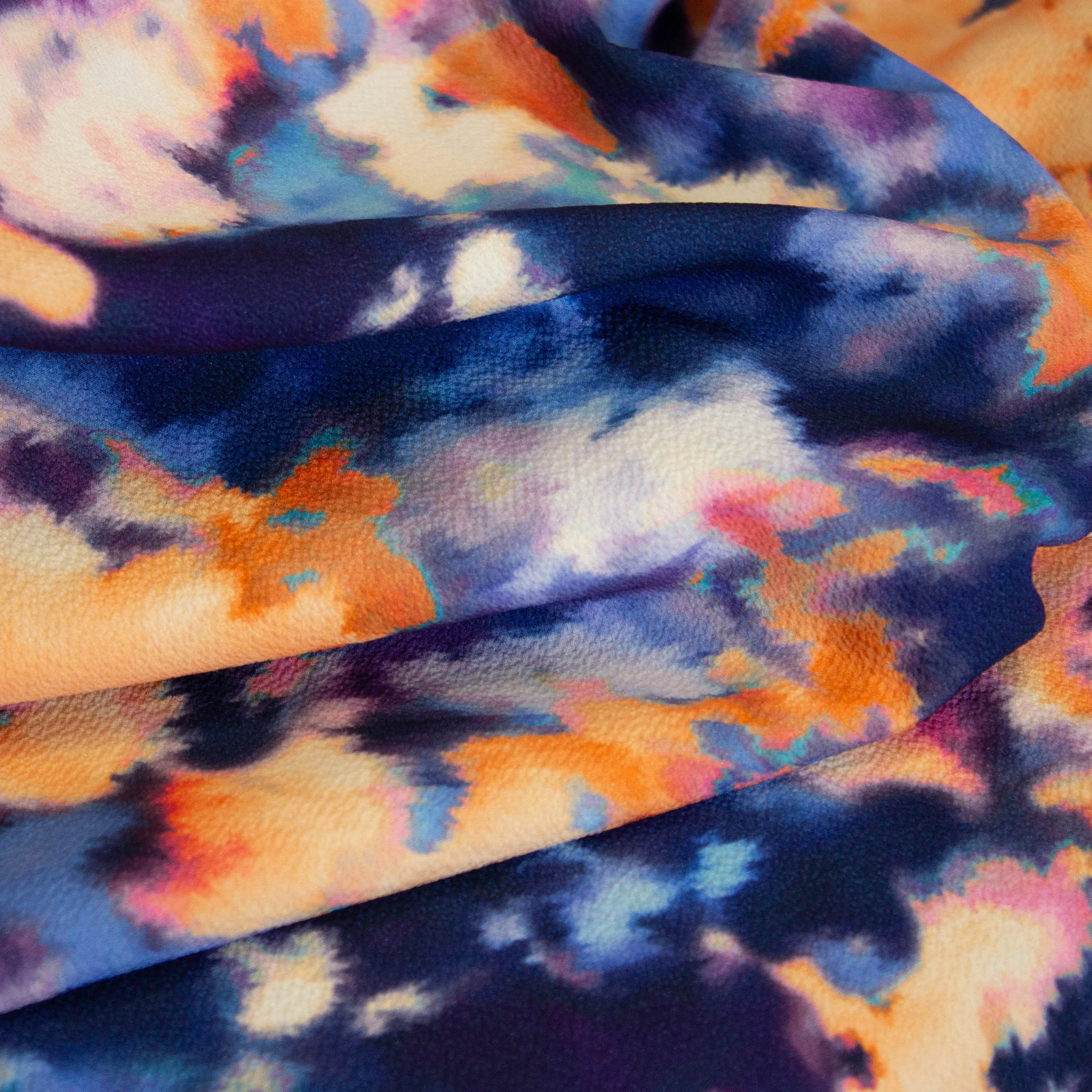 Polyester crêpe print