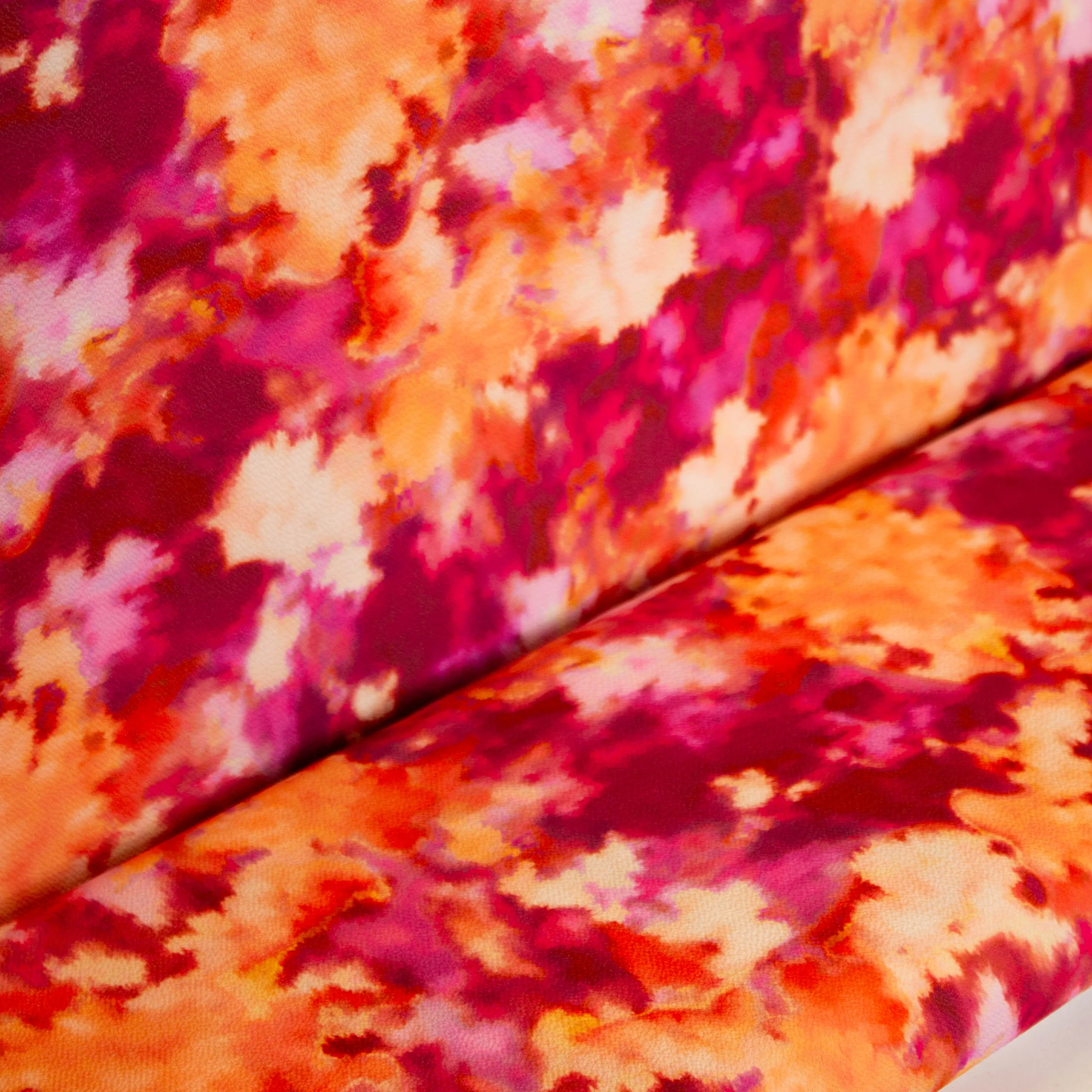 Polyester crêpe print