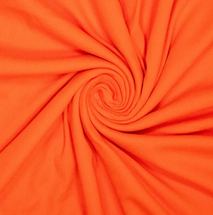 Boordstof rib oranje - Fibre Mood