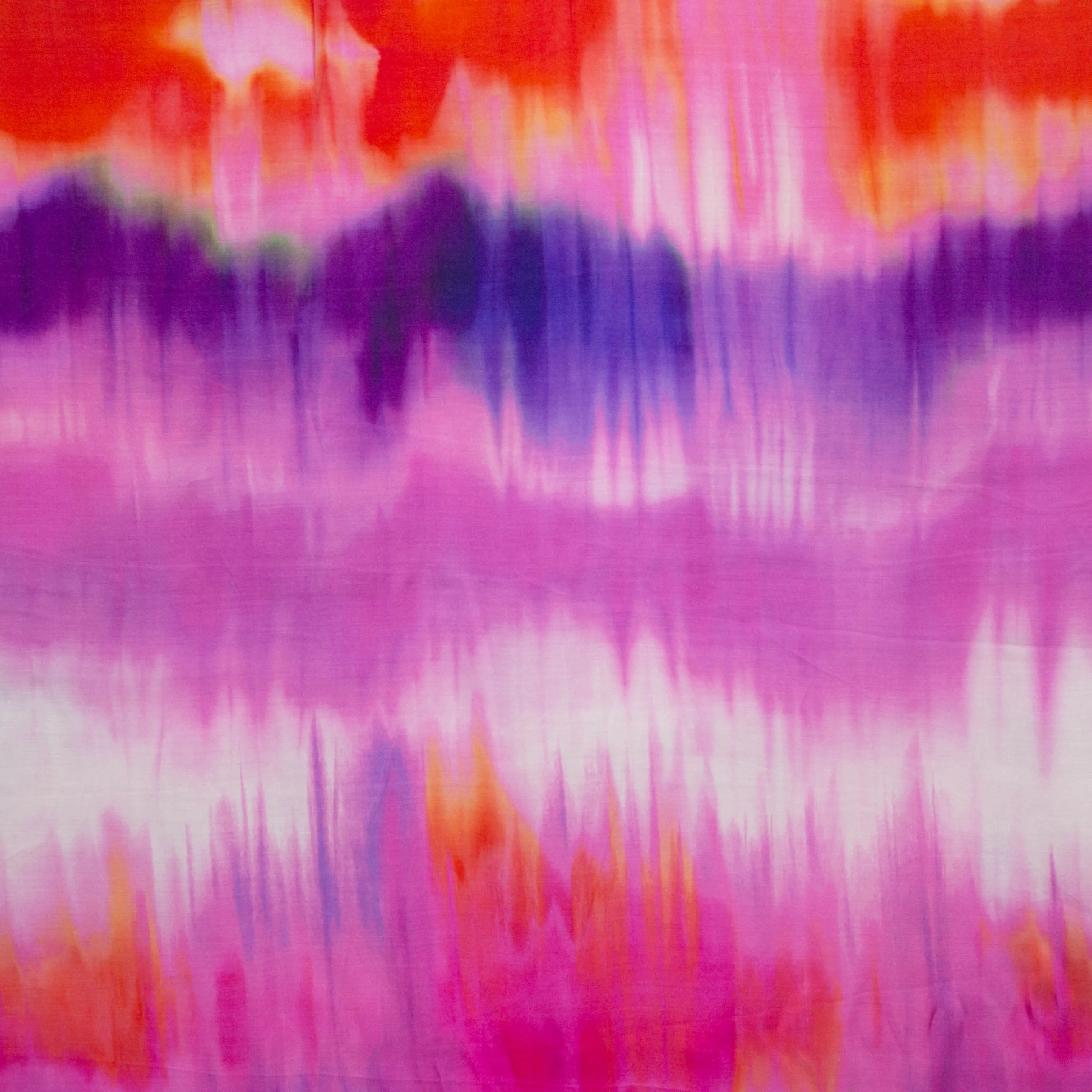 Viscose satijn paars/roze print