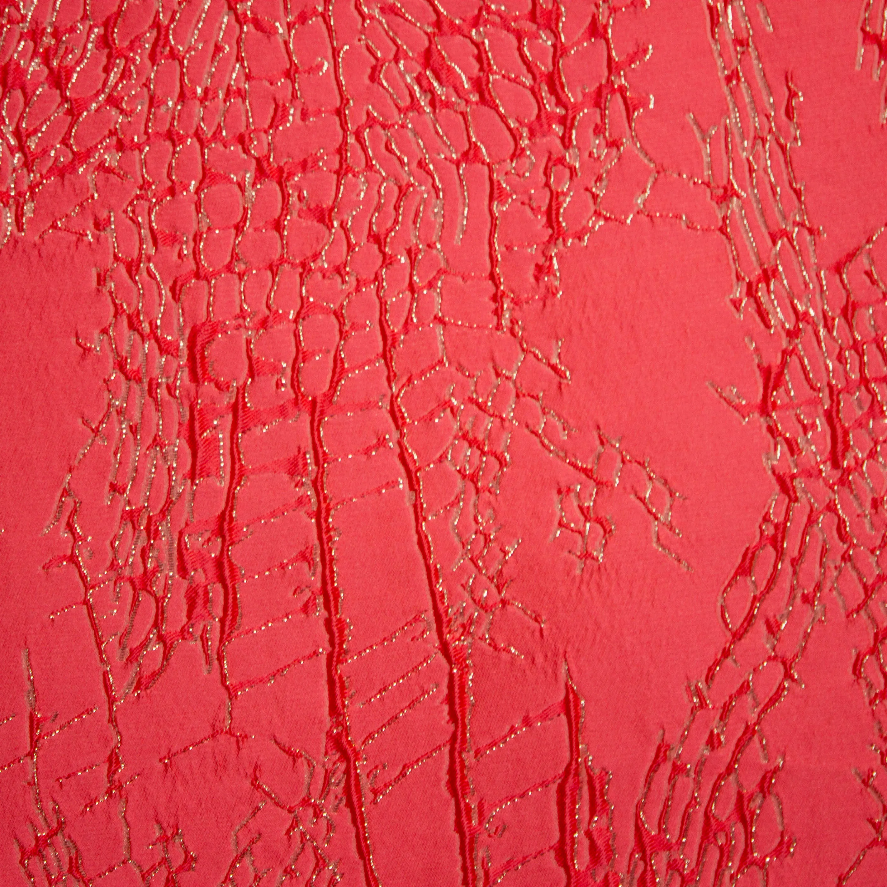 Jaquard roze met abstract motief - Lorré