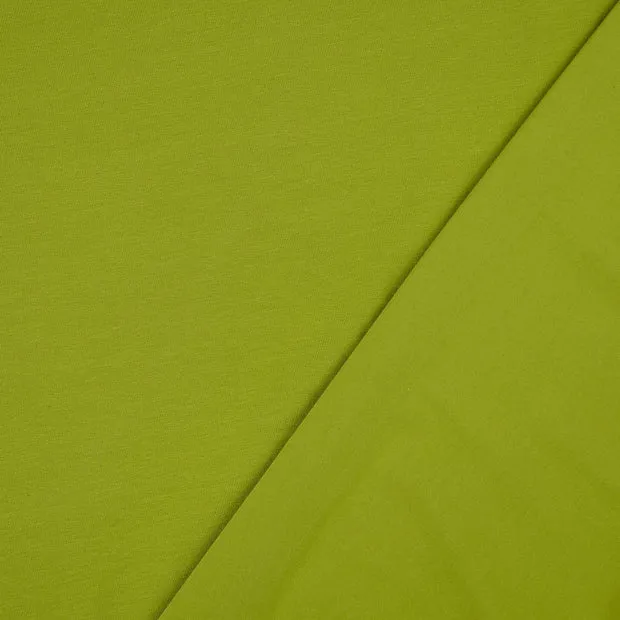 Katoen tricot olijfgroen