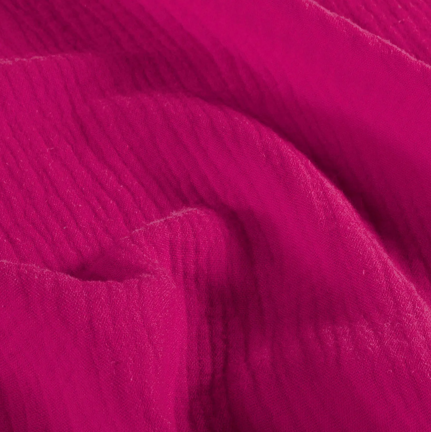 Mousseline effen fuchsia