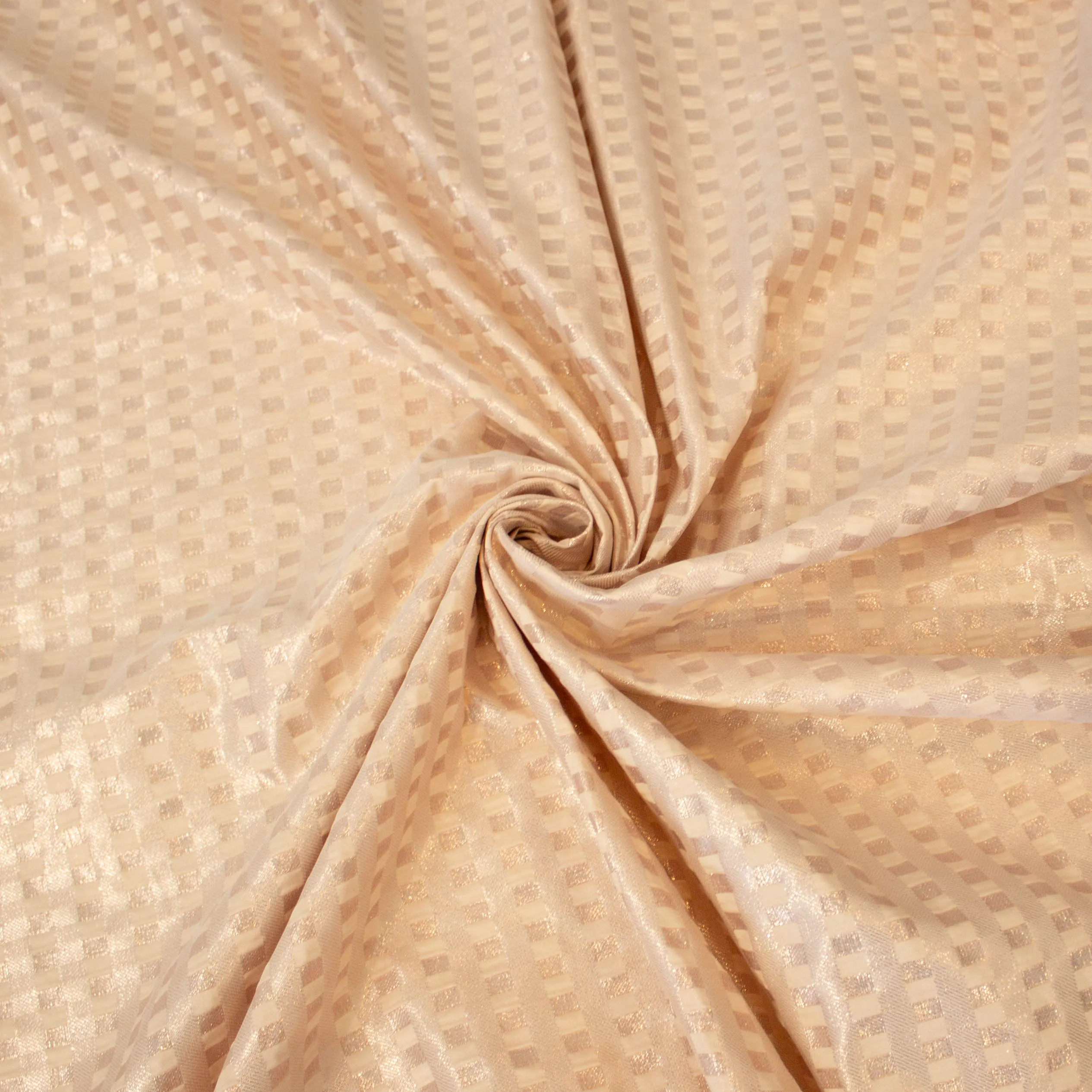 Jacquard roze met glitter vierkantjes - Lorré