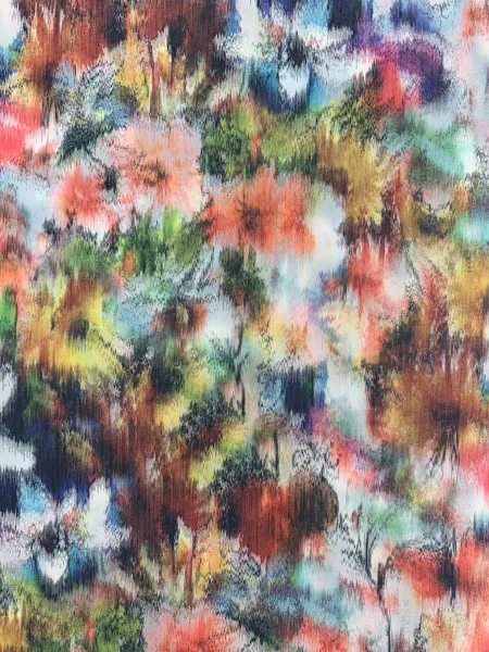 Polyester gekleurde print - The Fashion Basement
