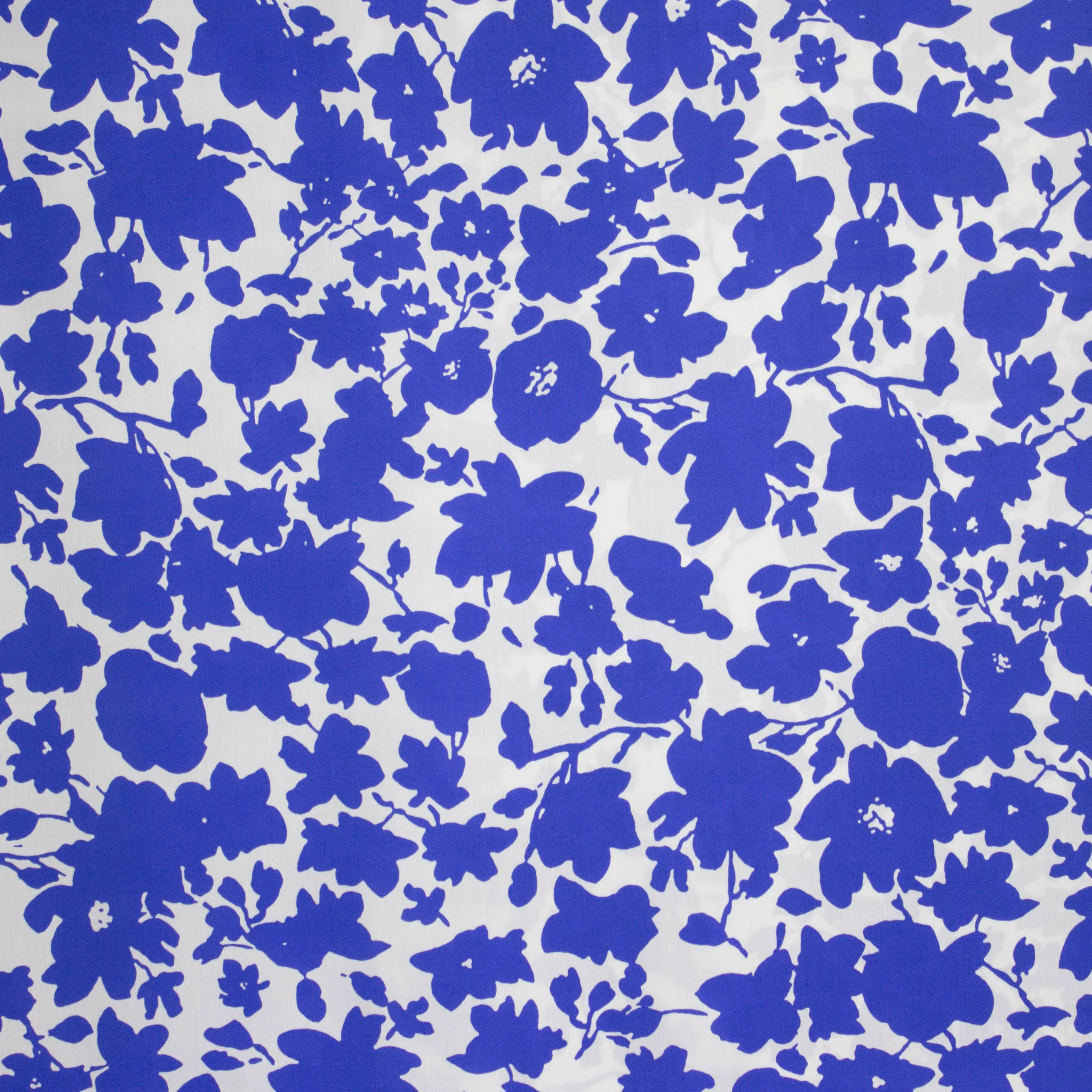 Viscose met blauwe print