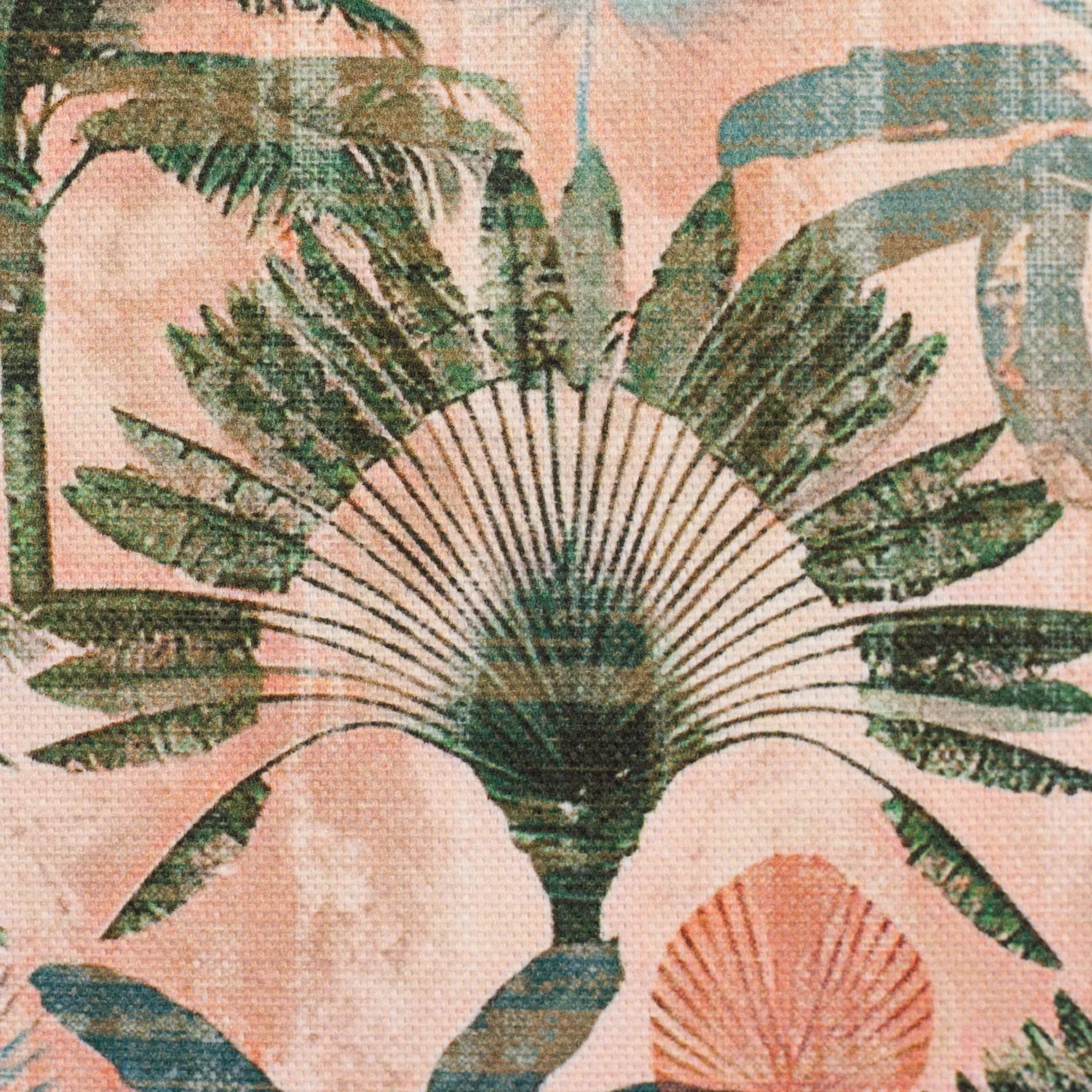 Canvas roze met exotische print 'Beate'