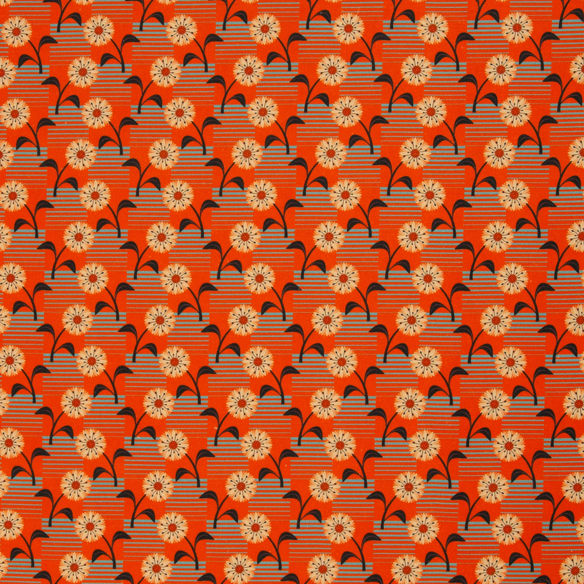 Canvas oranje met print 'Rocha'