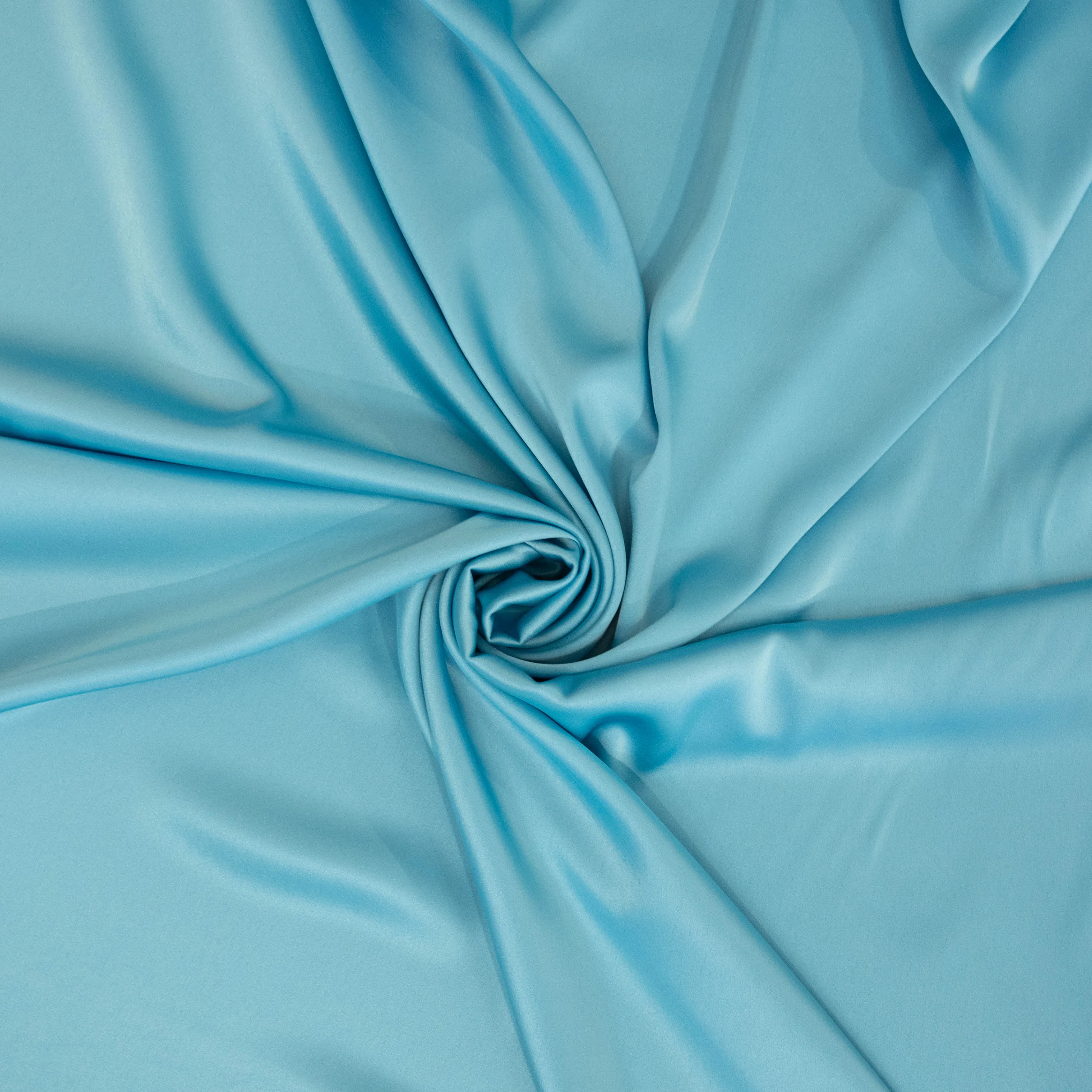 Polyester triacetaat dubbelzijdige satijn blauw - Lorré
