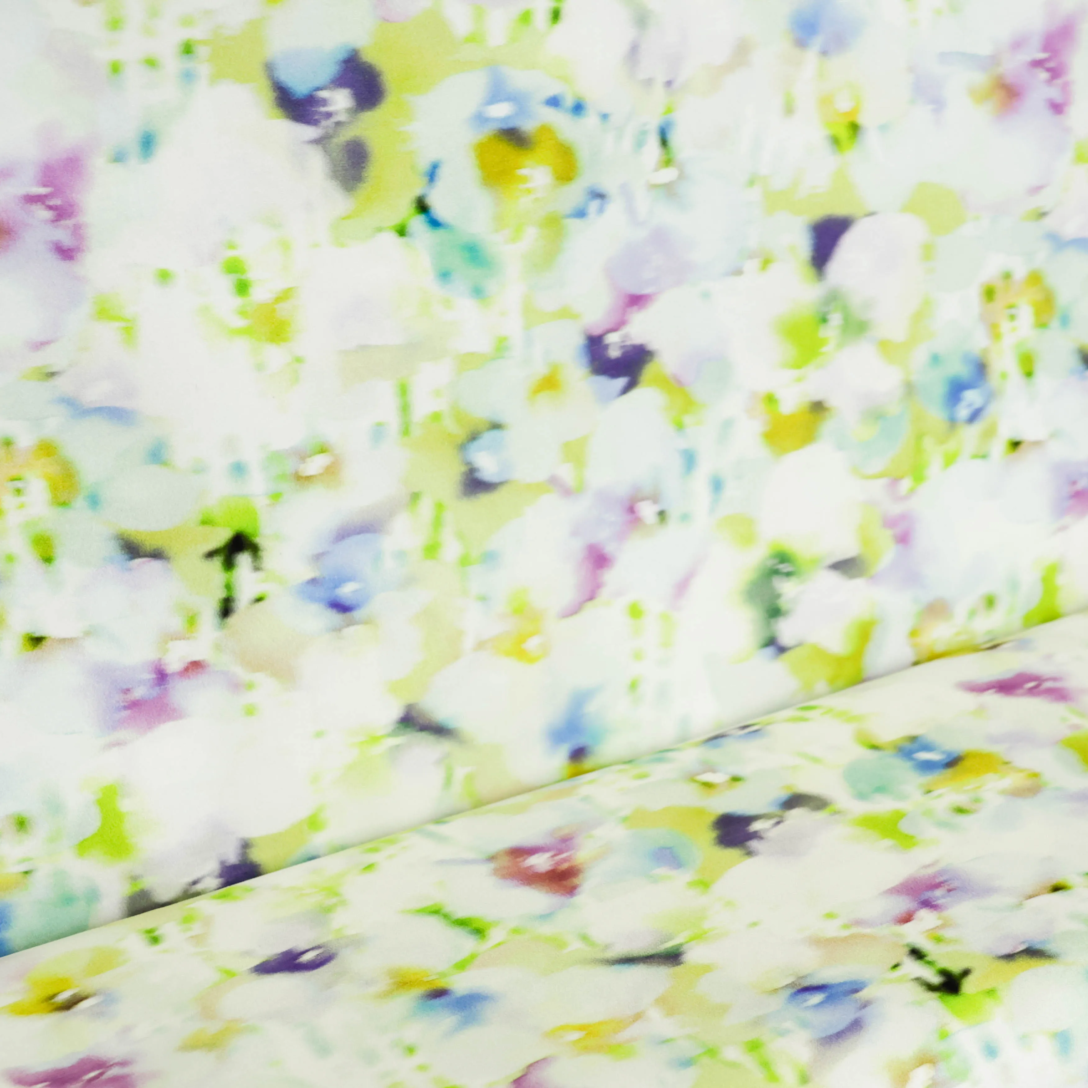 Satijn stretch met print