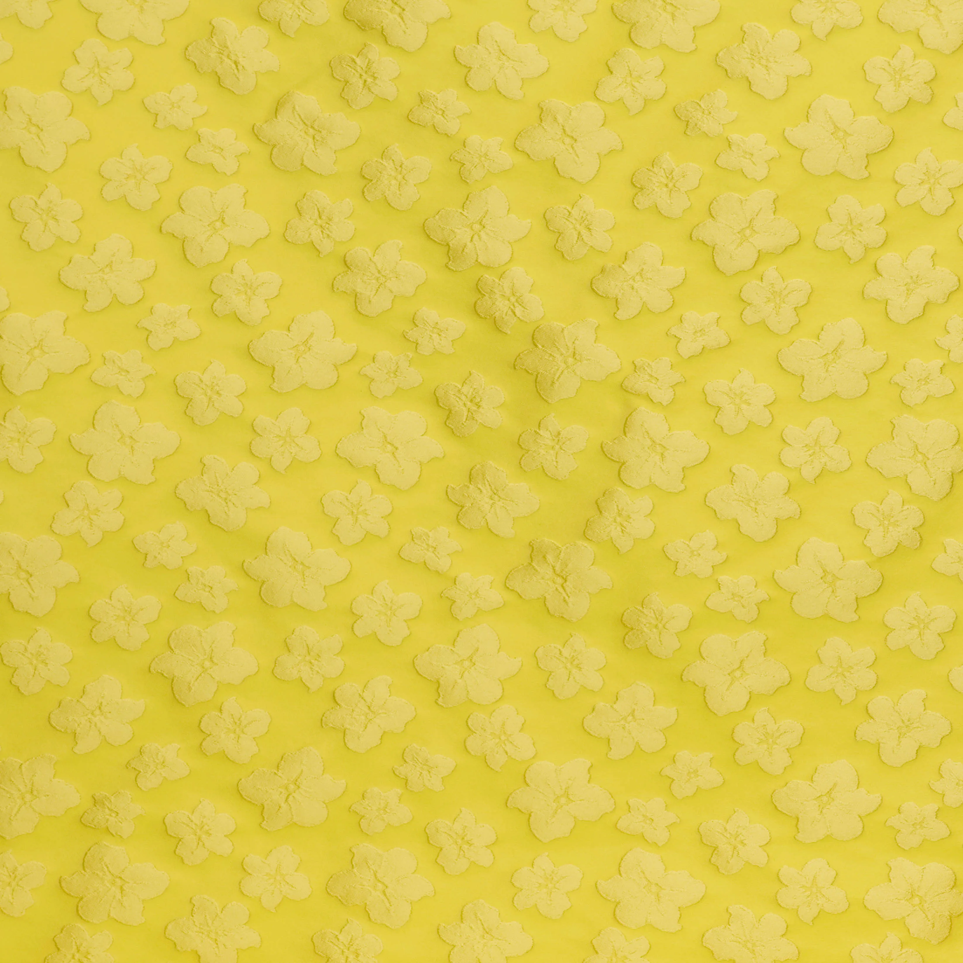Jacquard geel met bloemen - Lorré
