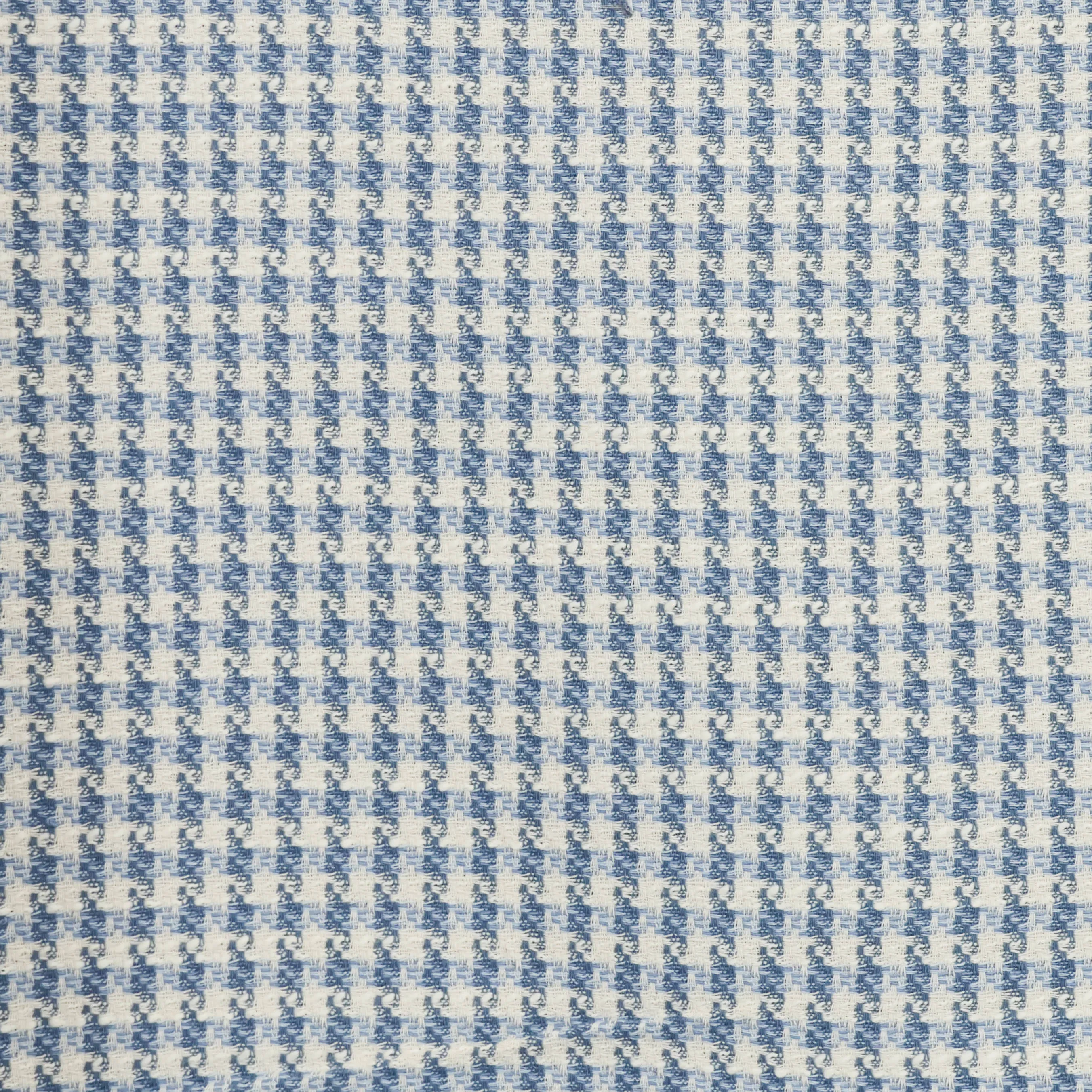 Chanelstof wit met blauw