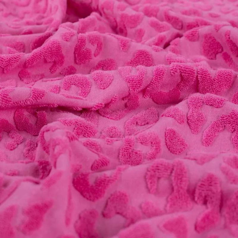 Jacquard luipaard fuchsia