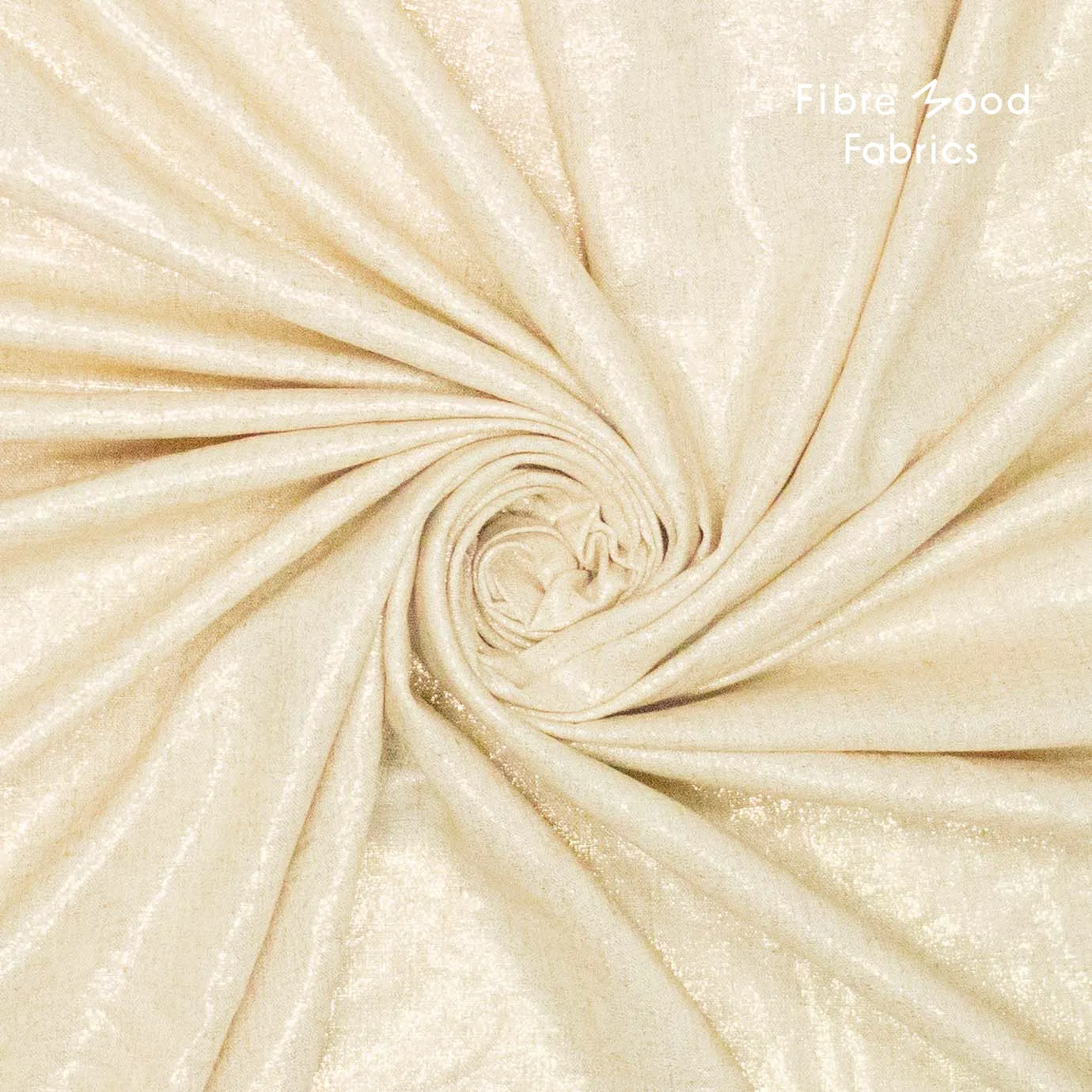 Linnen glitter beige/goud - Fibre Mood