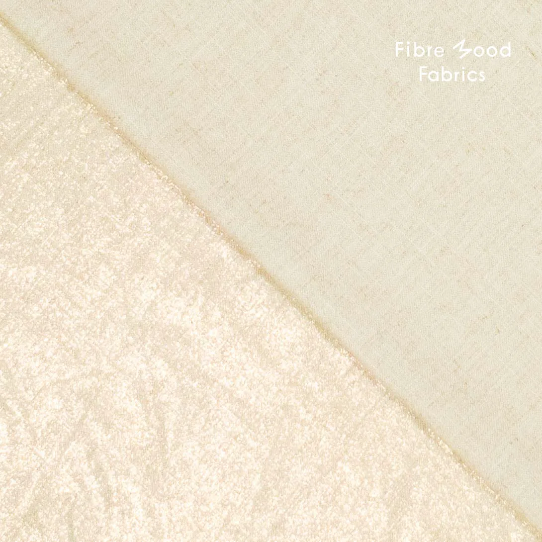 Linnen glitter beige/goud - Fibre Mood