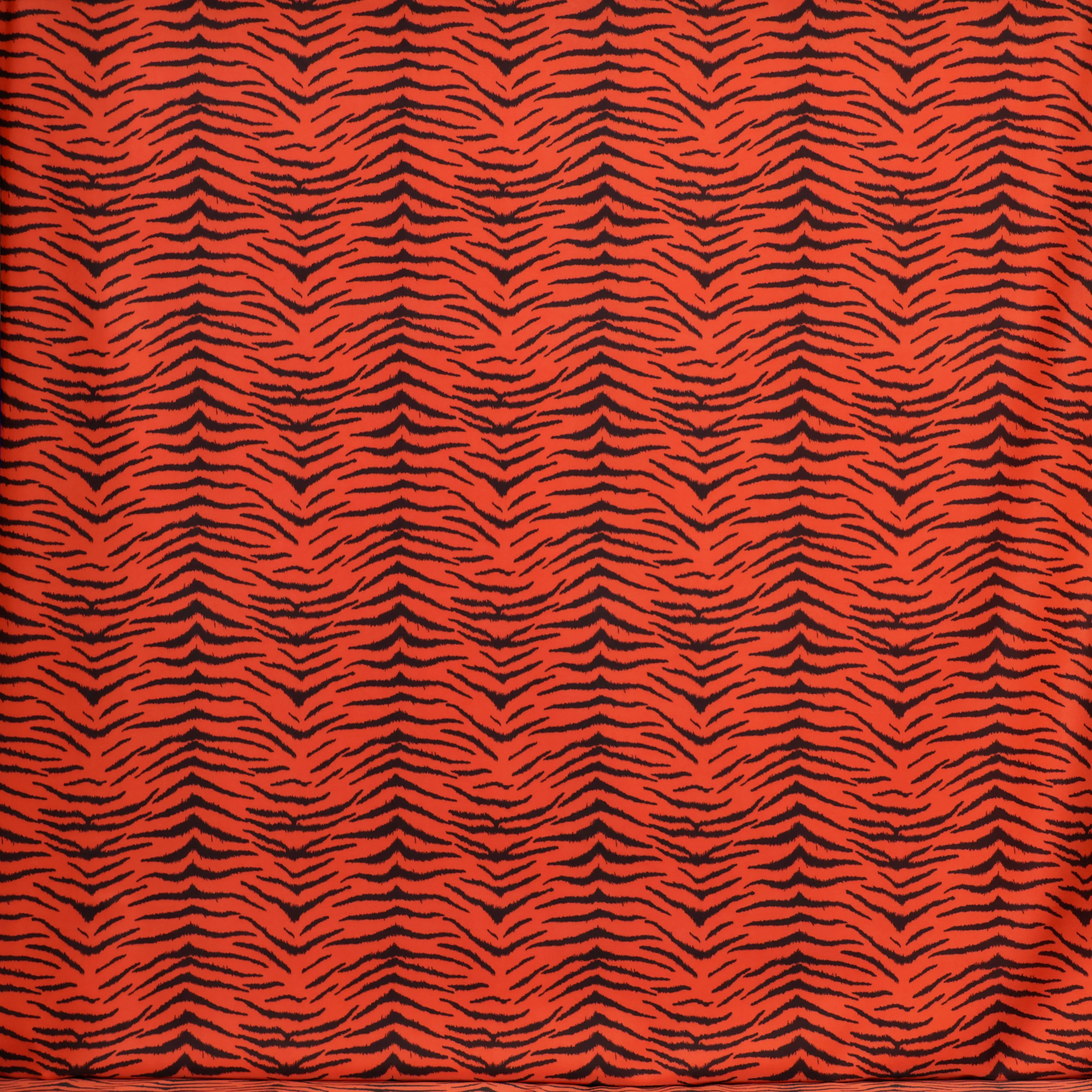 Badpakstof zebraprint rood