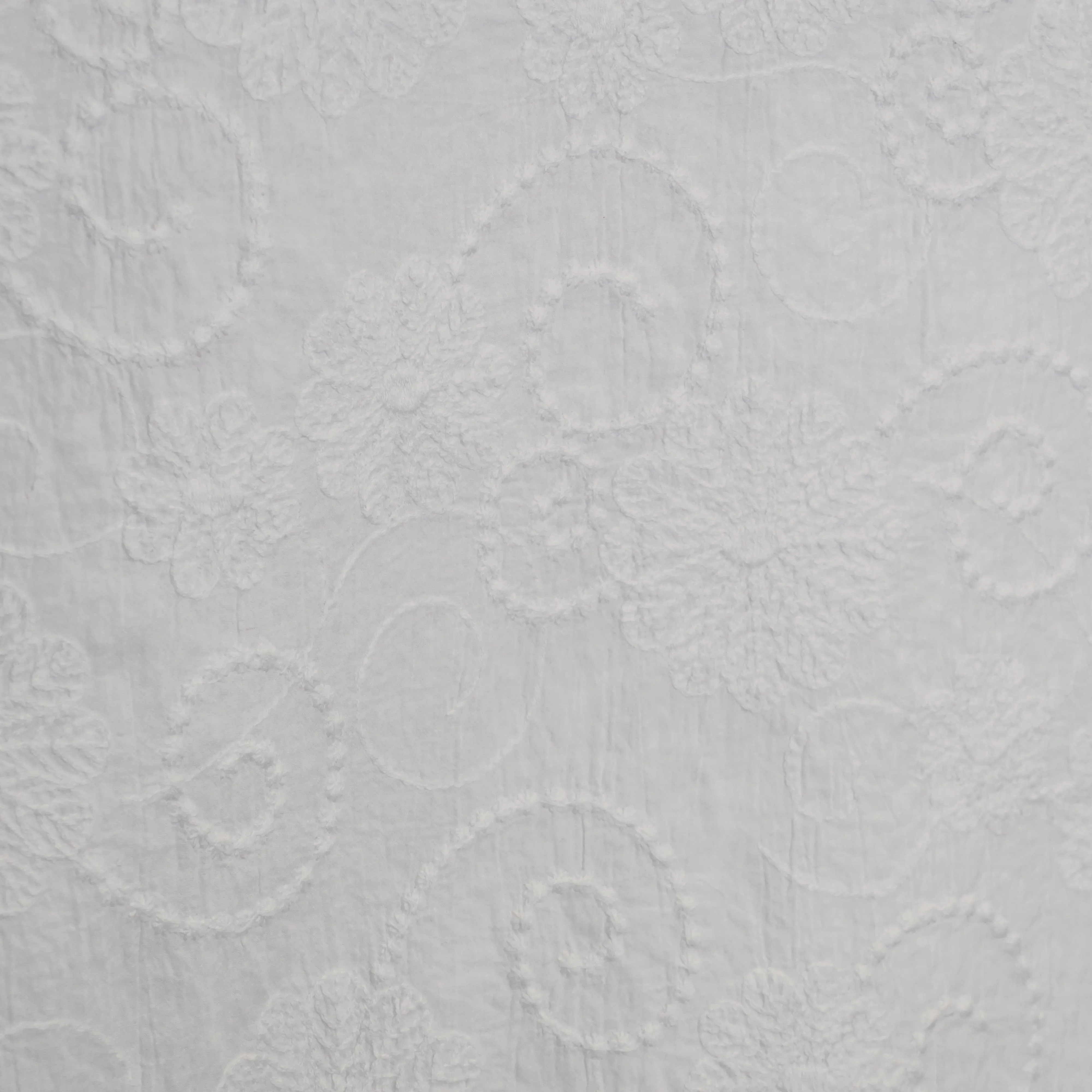 Broderie wit met bloemen