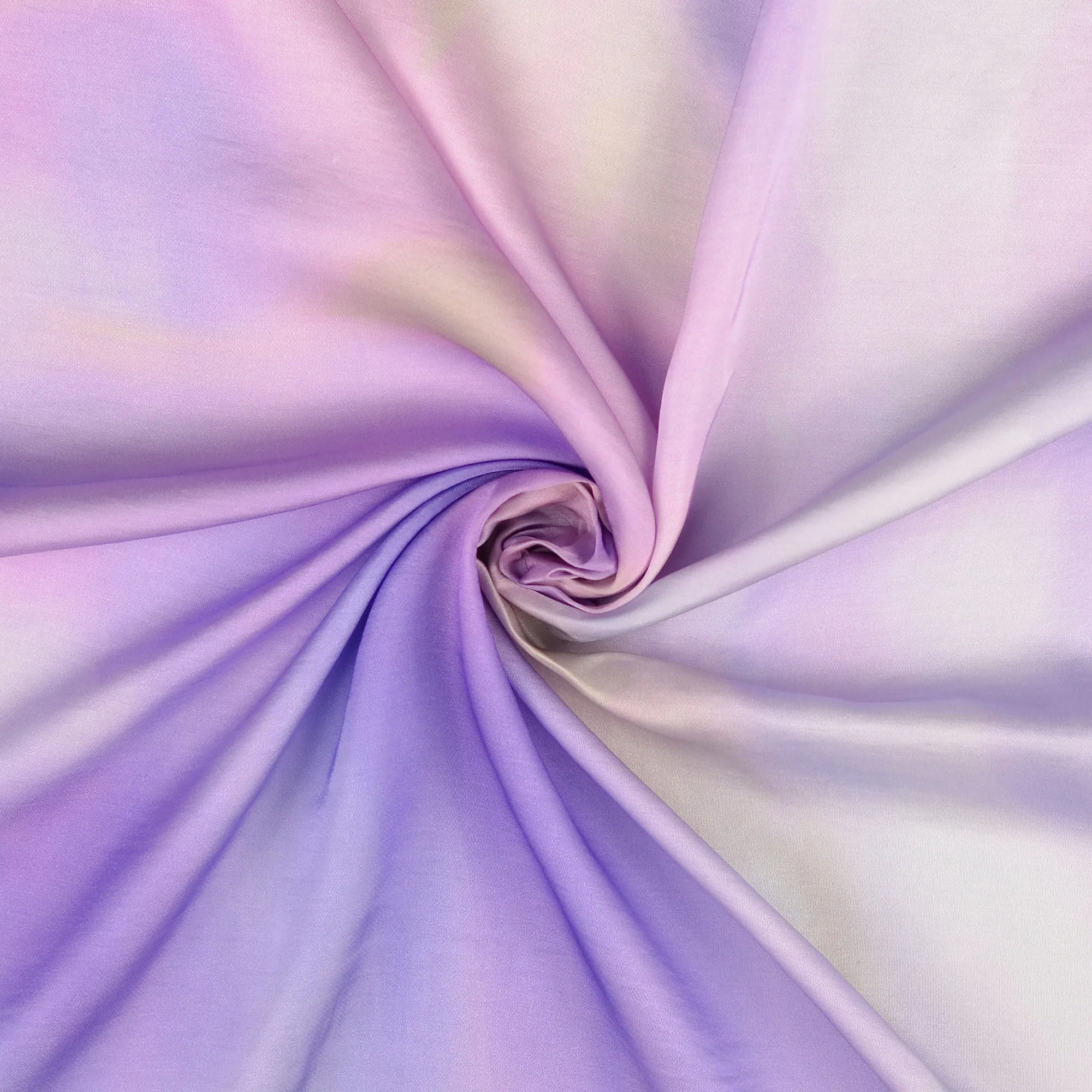 Viscose satijn paarse print