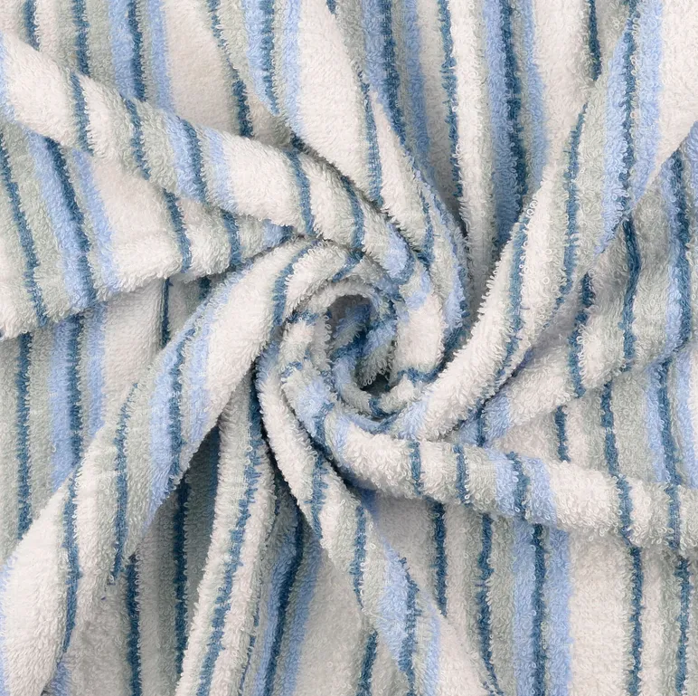 Badstof blauw gestreept