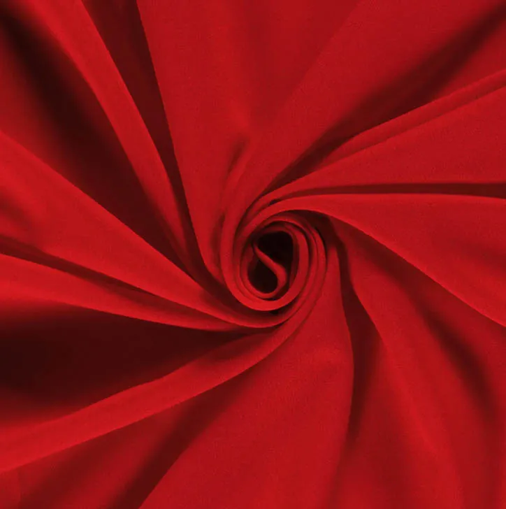 Polyester effen rood