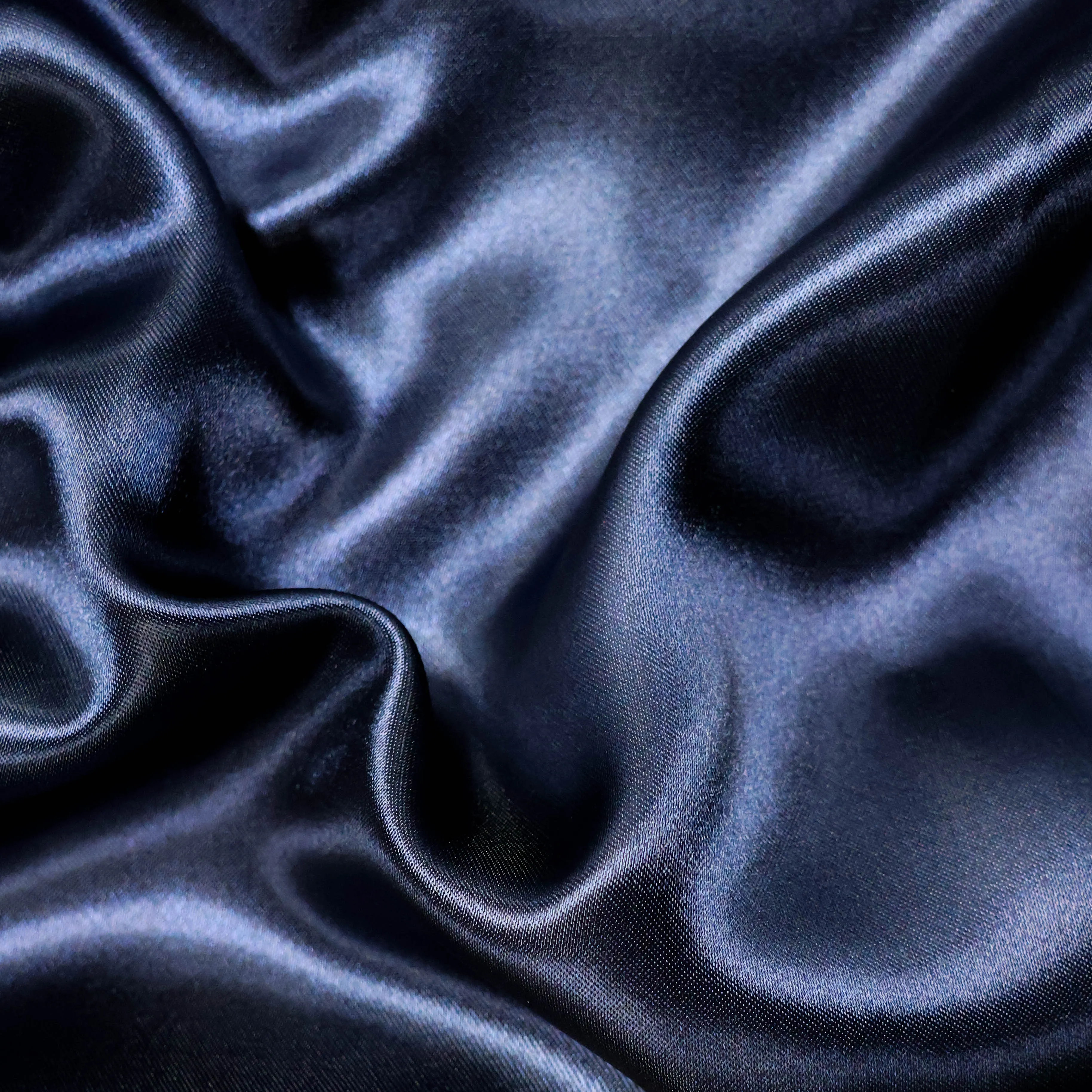 Satijn donkerblauw