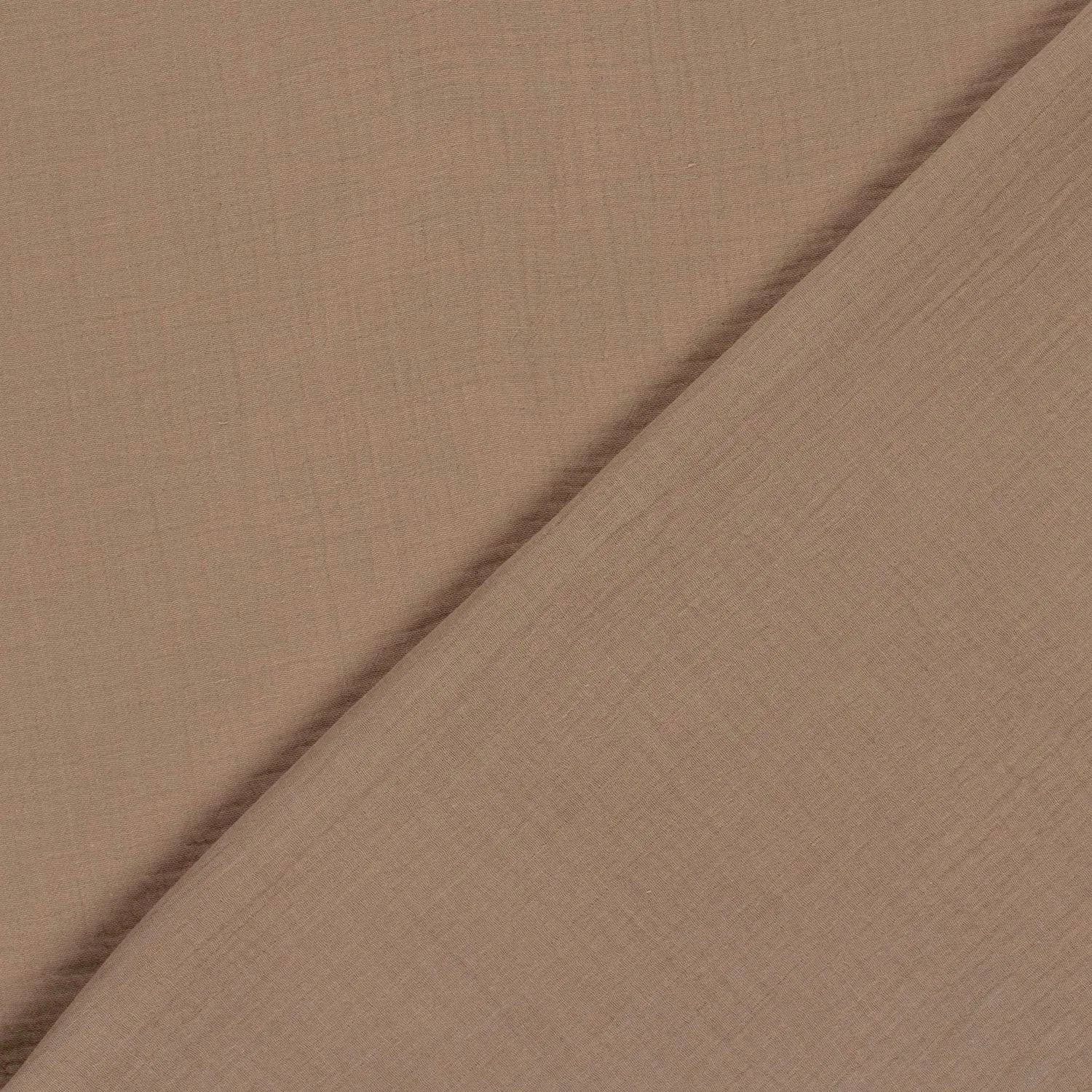 Mousseline effen beige
