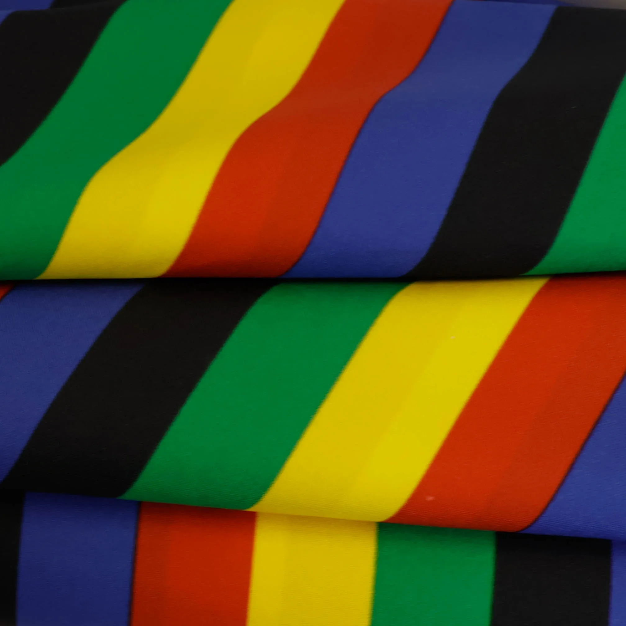 Polyester multicolor gestreept