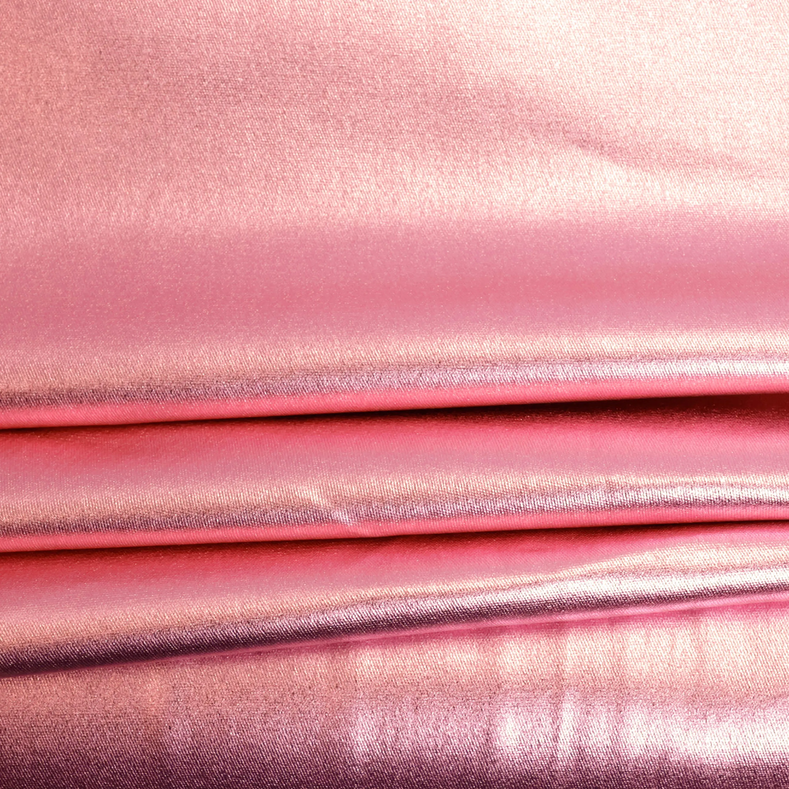 Rekbare polyester metalic lichtroze