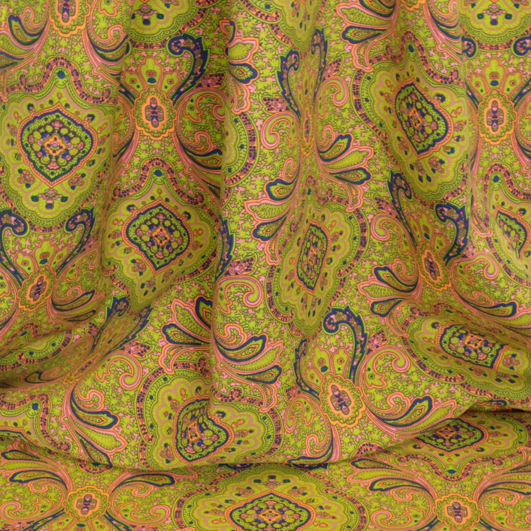 Polyester multicolor met Arabisch patroon