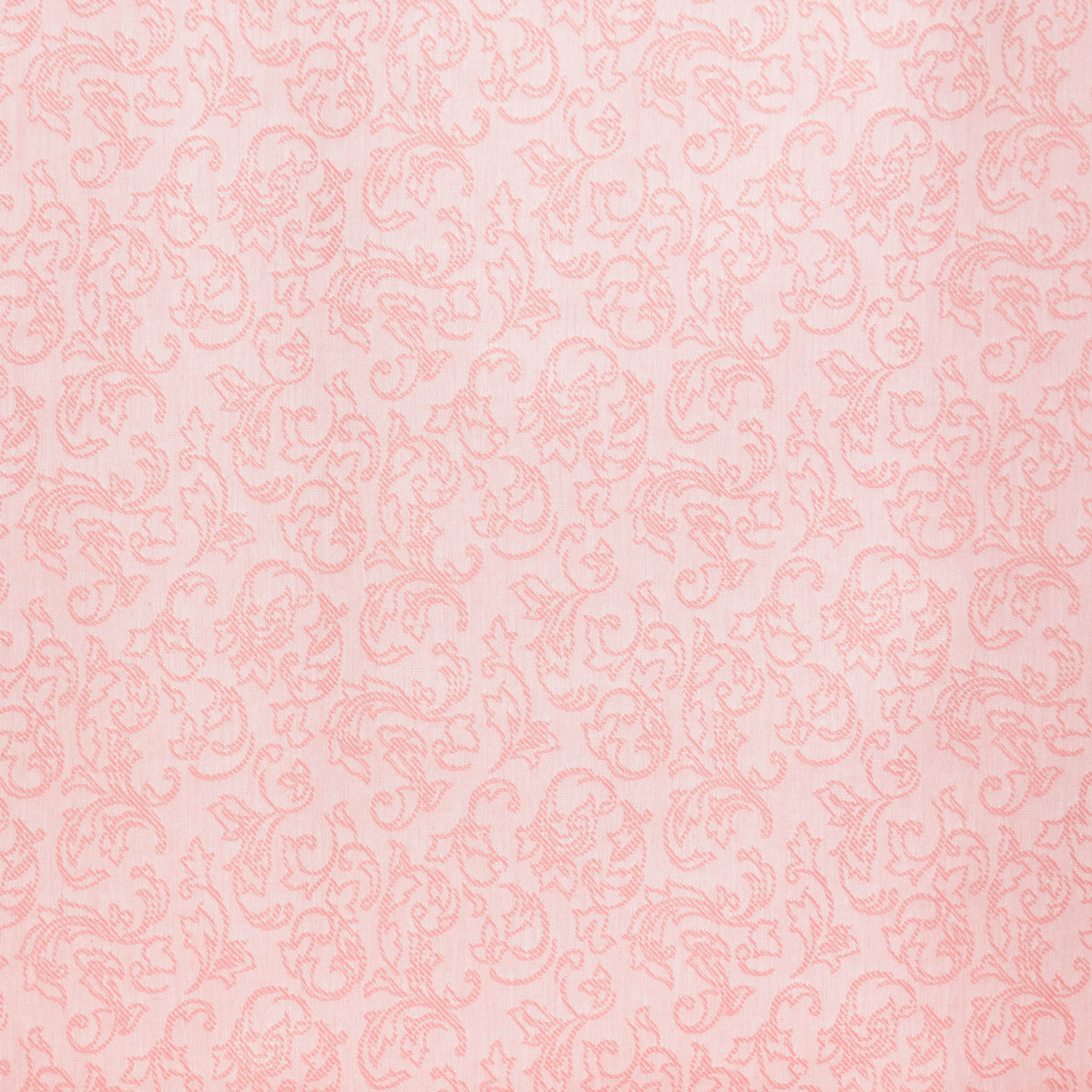 Chanelstof roze met krullen