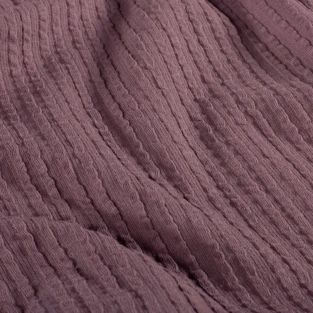 Rib jacquard mauve
