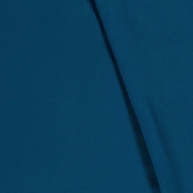 Katoen tricot pauw blauw