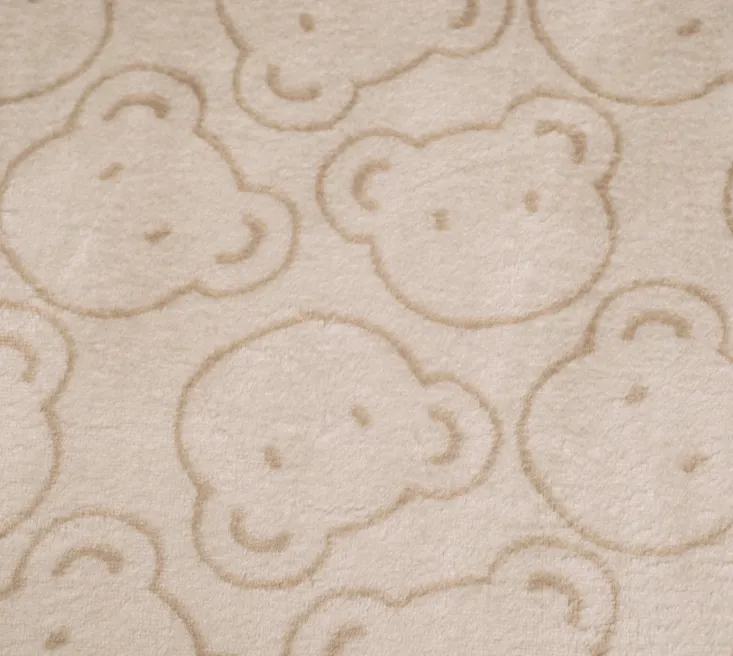 Fleece bruin met beertjes  - Qjutie & the Qjutest